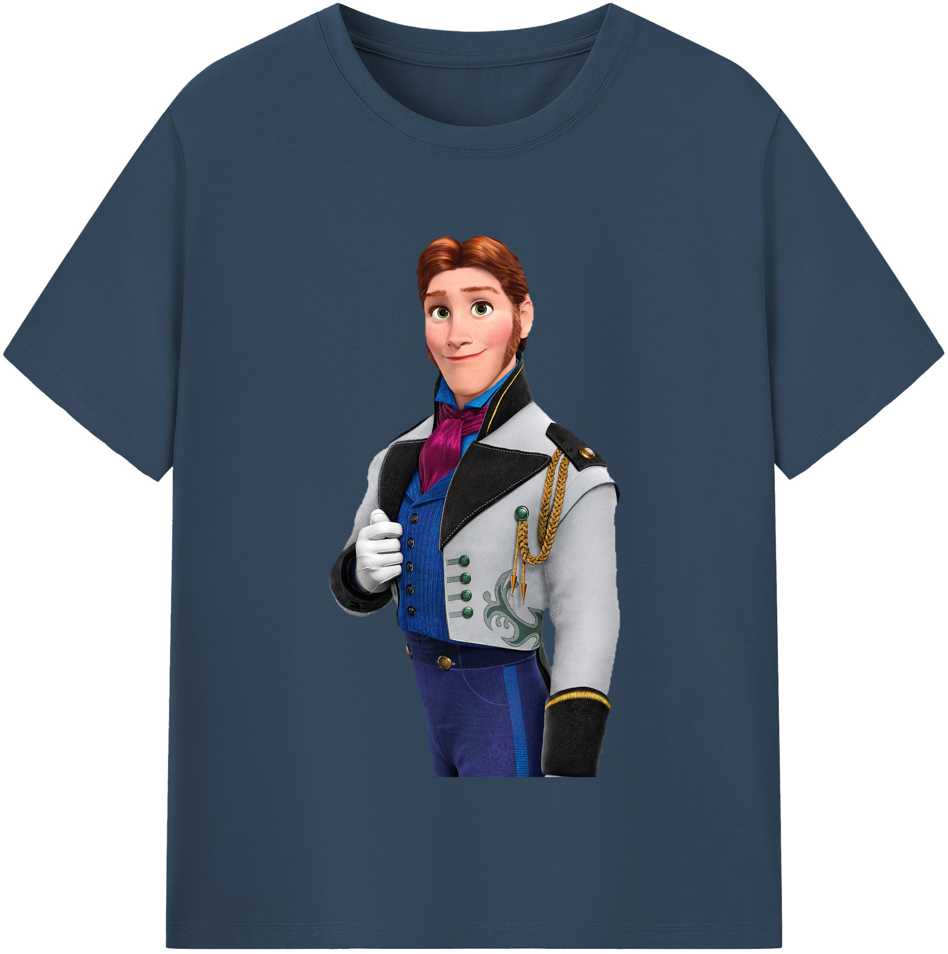 （画像用） アナと雪の女王 アンナ エルサ Frozen Anna Elsa 綿100％半袖Tシャツ（フロントプリント）