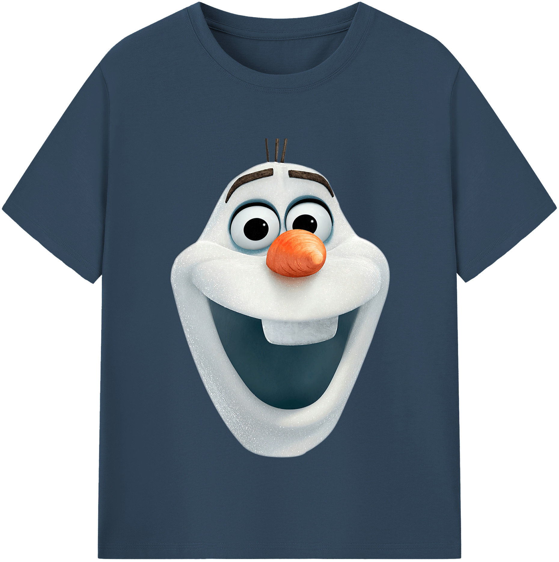 （画像用） アナと雪の女王 アンナ エルサ Frozen Anna Elsa 綿100％半袖Tシャツ（フロントプリント）