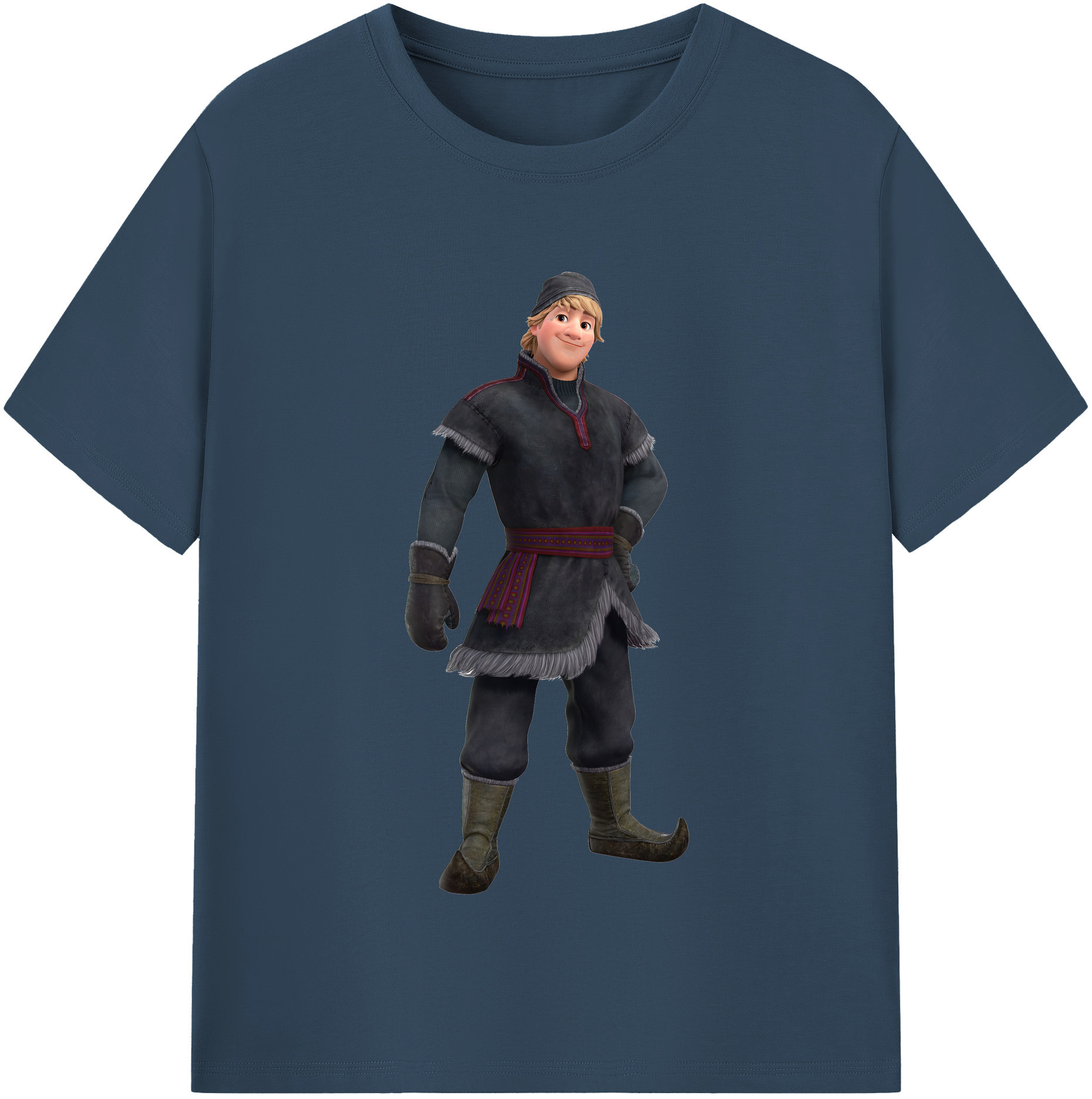 （画像用） アナと雪の女王 アンナ エルサ Frozen Anna Elsa 綿100％半袖Tシャツ（フロントプリント）