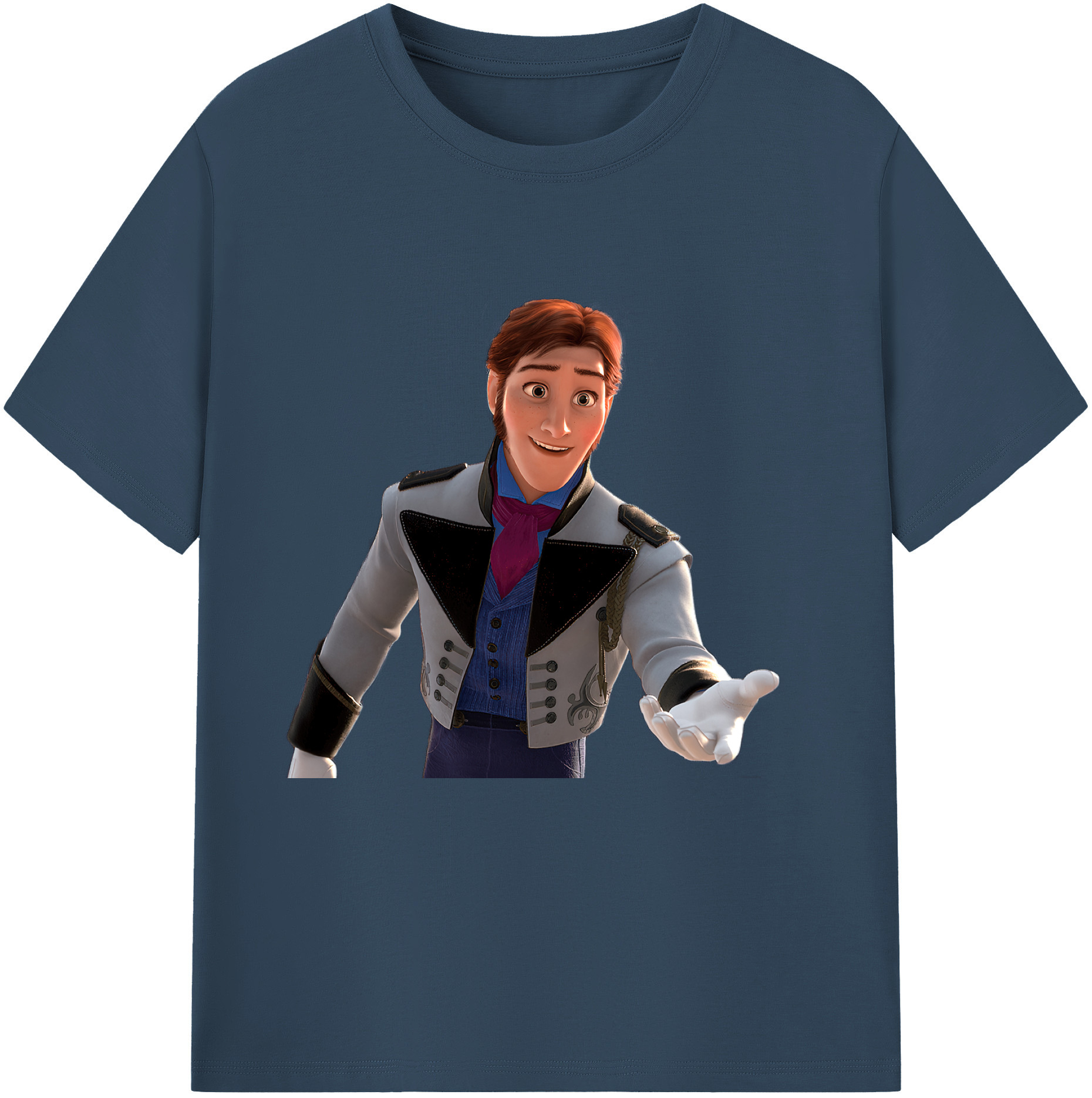 （画像用） アナと雪の女王 アンナ エルサ Frozen Anna Elsa 綿100％半袖Tシャツ（フロントプリント）