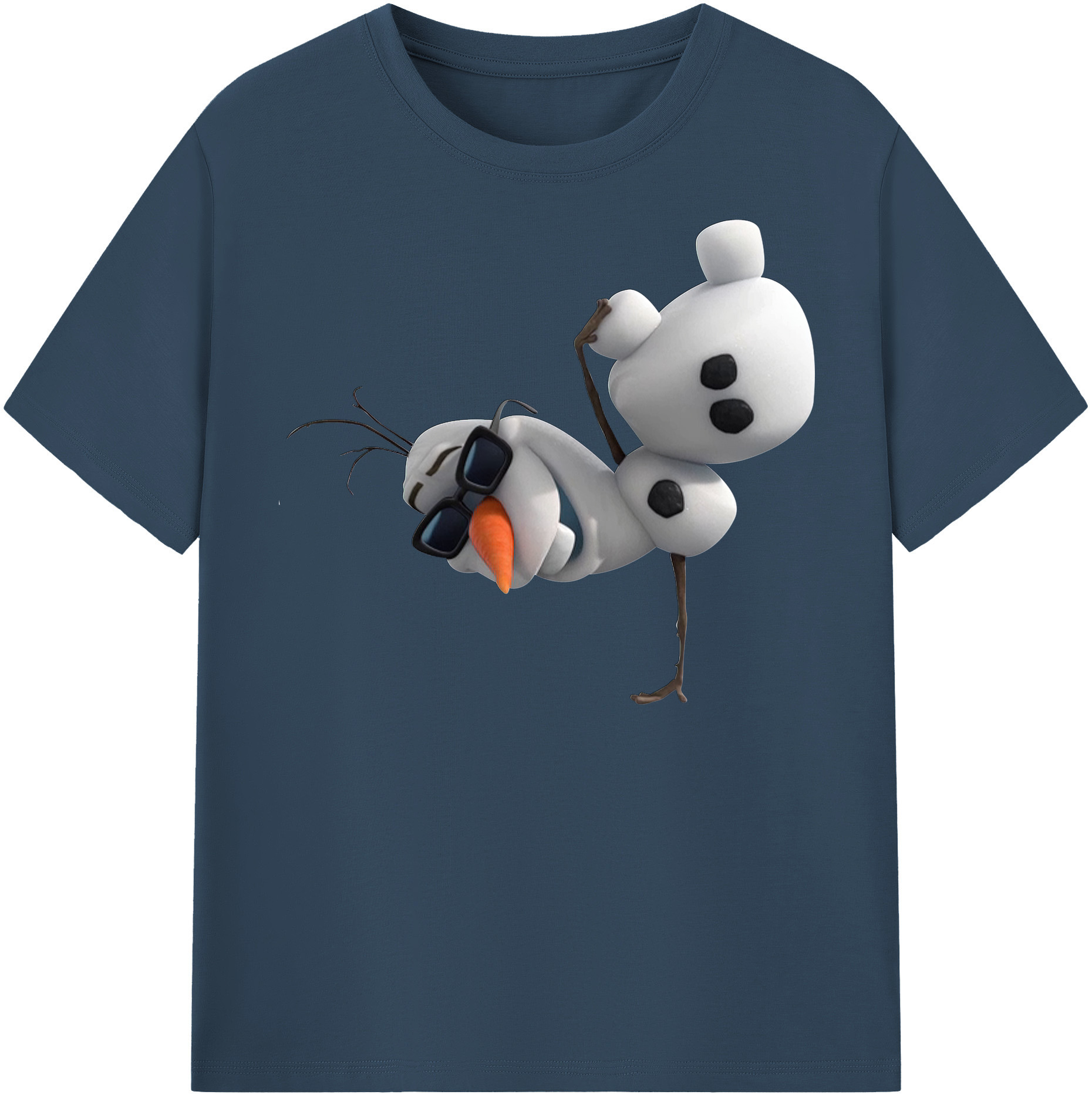 （画像用） アナと雪の女王 アンナ エルサ Frozen Anna Elsa 綿100％半袖Tシャツ（フロントプリント）
