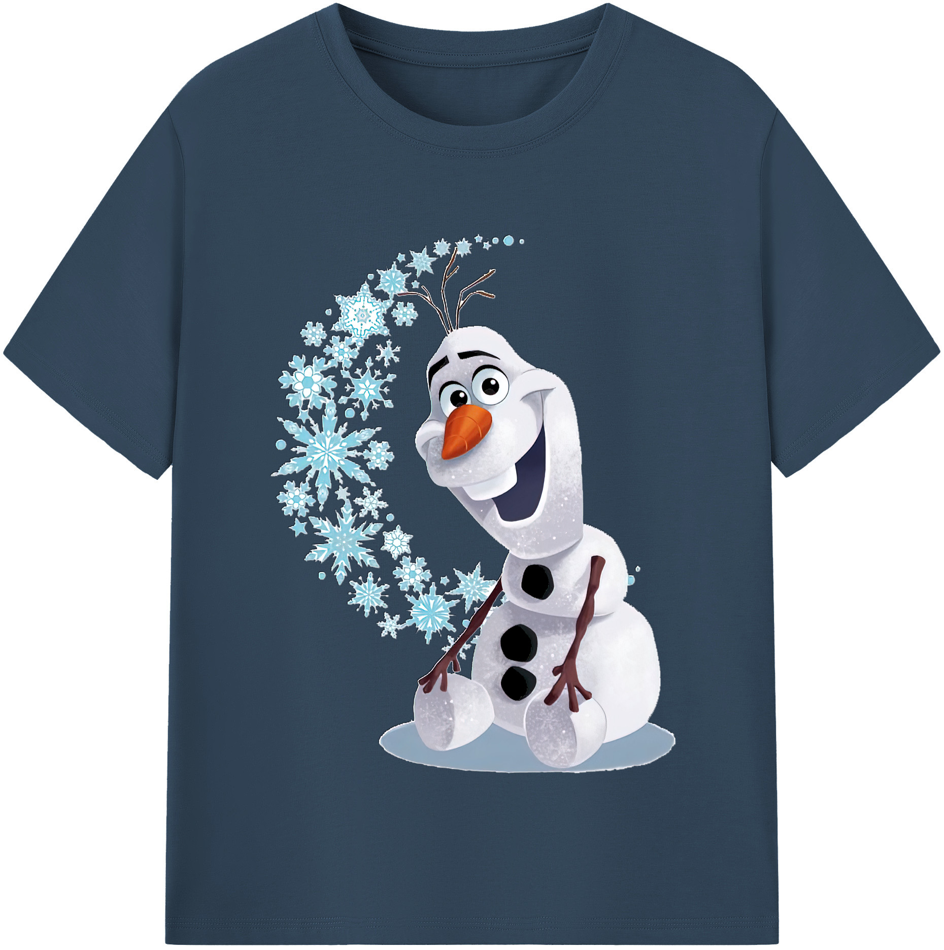 （画像用） アナと雪の女王 アンナ エルサ Frozen Anna Elsa 綿100％半袖Tシャツ（フロントプリント）