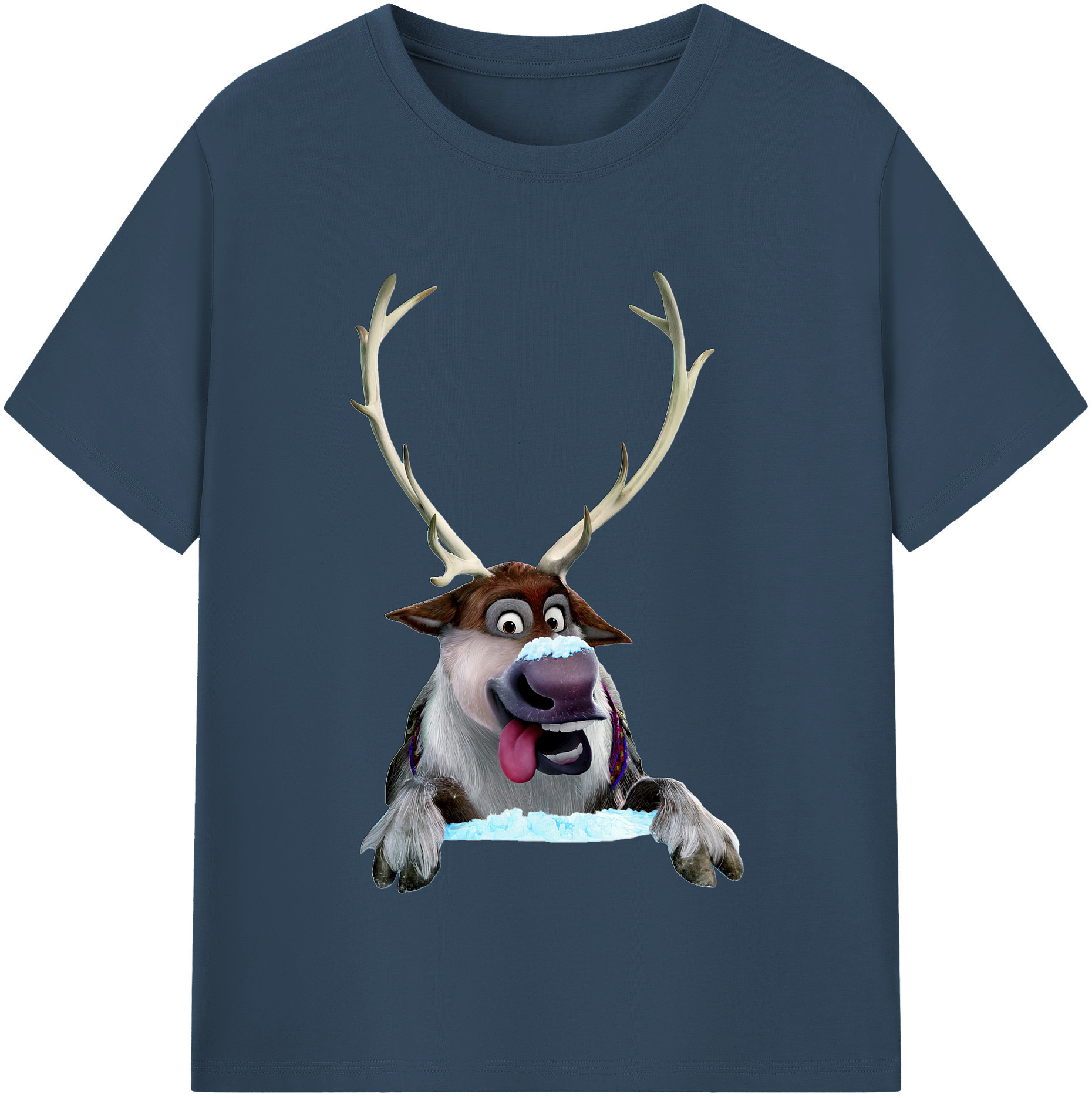 （画像用） アナと雪の女王 アンナ エルサ Frozen Anna Elsa 綿100％半袖Tシャツ（フロントプリント）