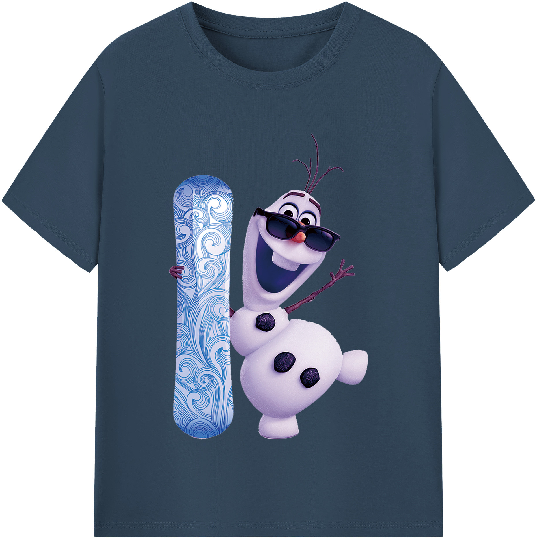 （画像用） アナと雪の女王 アンナ エルサ Frozen Anna Elsa 綿100％半袖Tシャツ（フロントプリント）