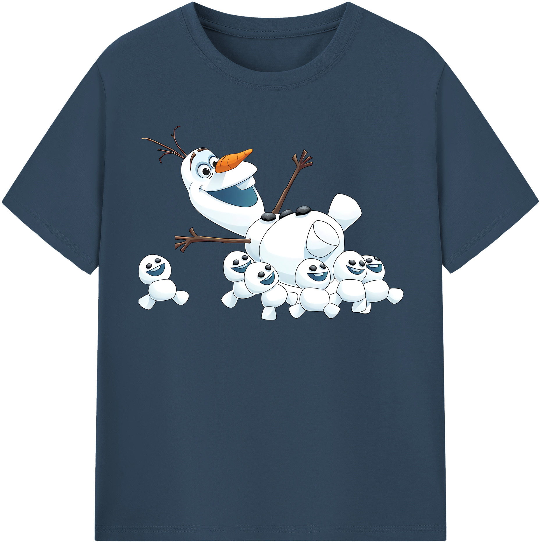 （画像用） アナと雪の女王 アンナ エルサ Frozen Anna Elsa 綿100％半袖Tシャツ（フロントプリント）