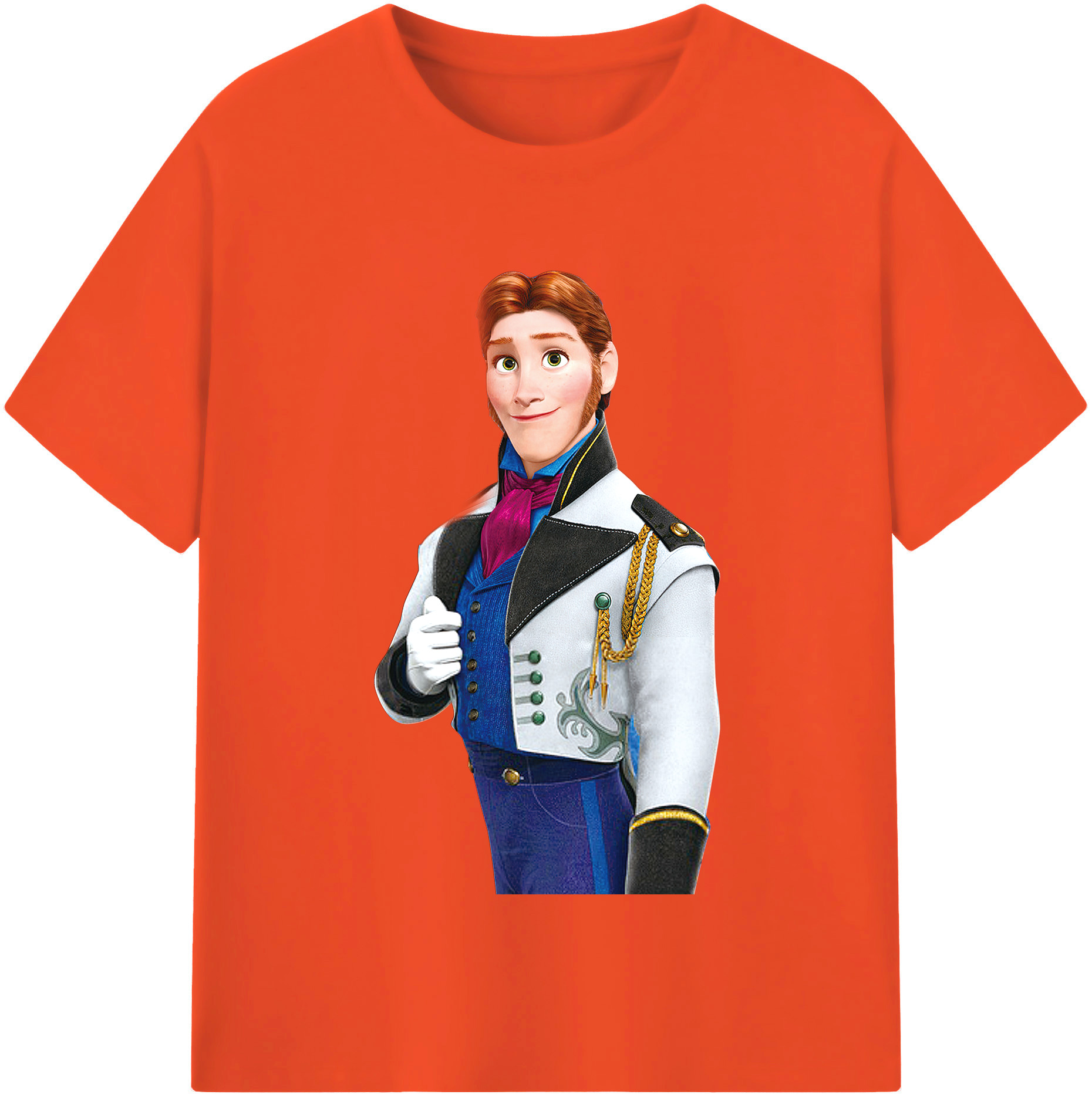 （画像用） アナと雪の女王 アンナ エルサ Frozen Anna Elsa 綿100％半袖Tシャツ（フロントプリント）