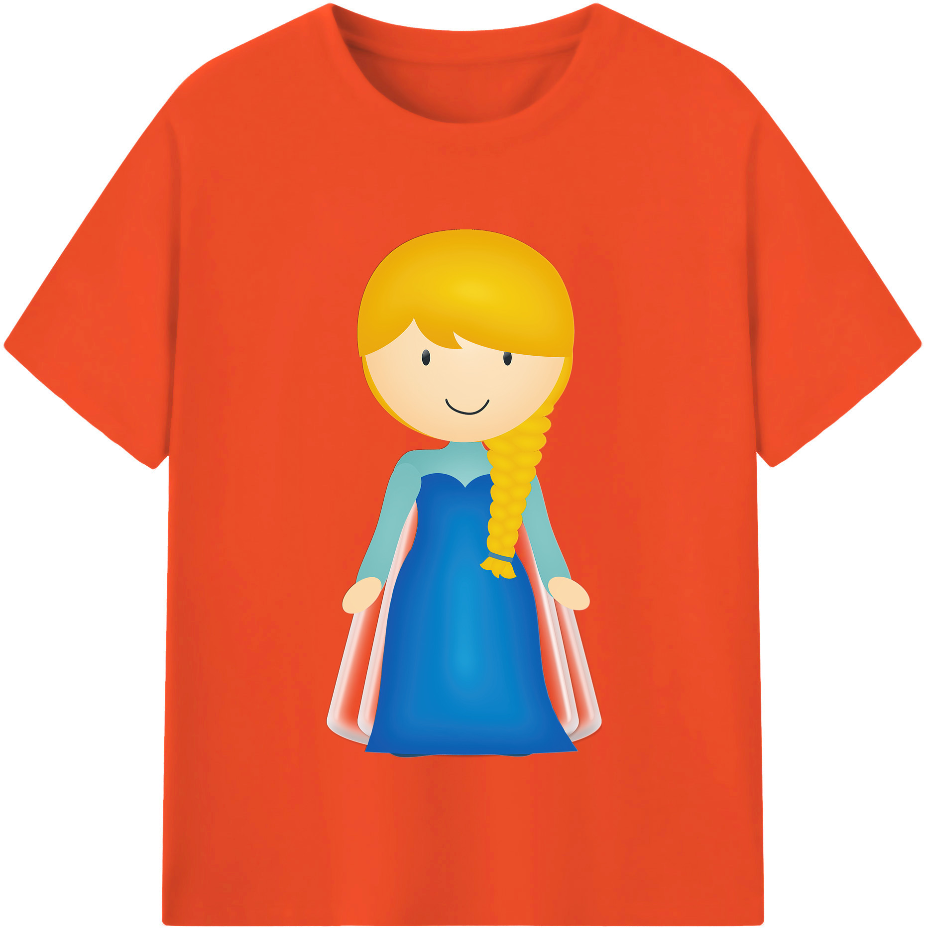 （画像用） アナと雪の女王 アンナ エルサ Frozen Anna Elsa 綿100％半袖Tシャツ（フロントプリント）