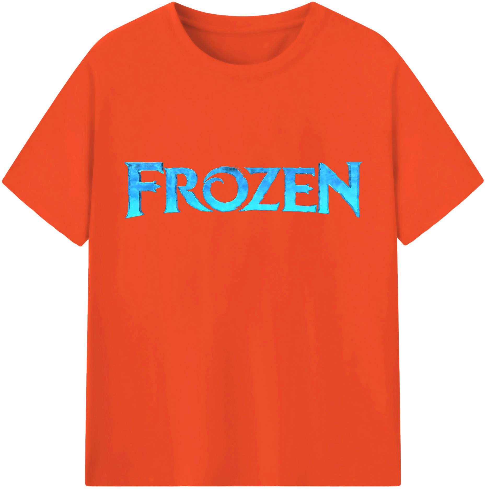 （画像用） アナと雪の女王 アンナ エルサ Frozen Anna Elsa 綿100％半袖Tシャツ（フロントプリント）