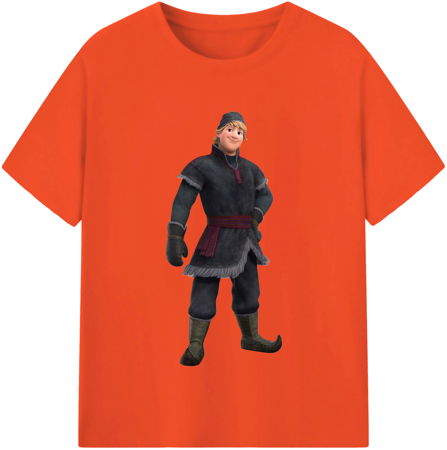 （画像用） アナと雪の女王 アンナ エルサ Frozen Anna Elsa 綿100％半袖Tシャツ（フロントプリント）