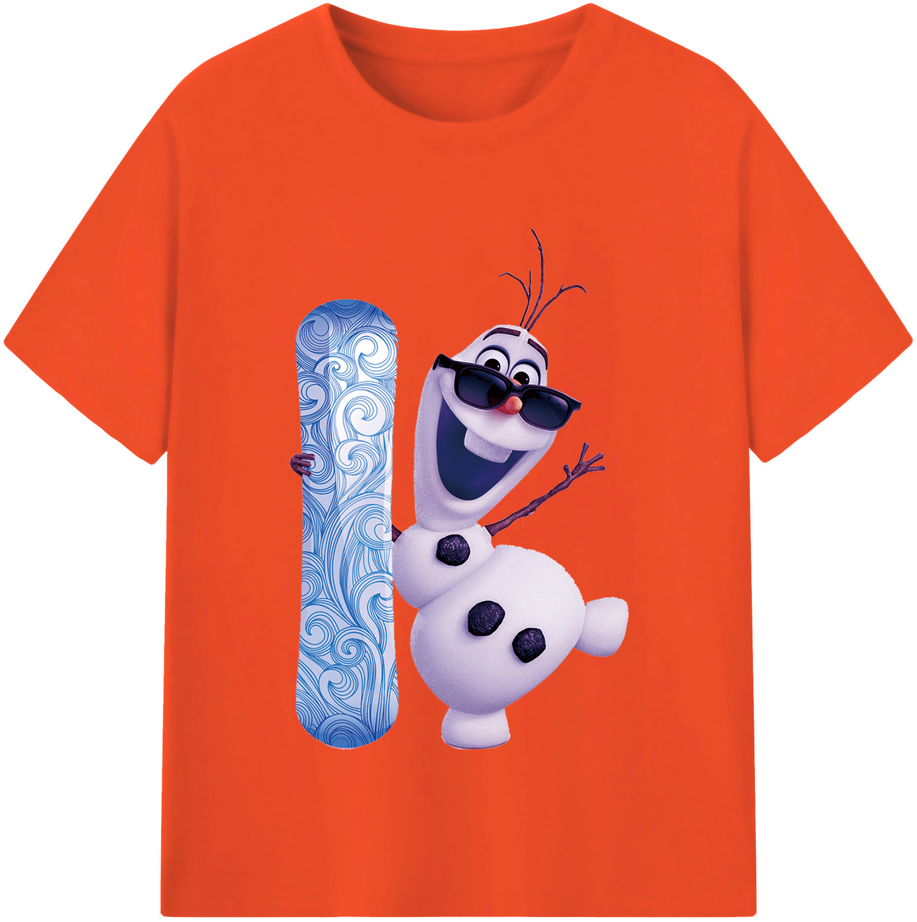 （画像用） アナと雪の女王 アンナ エルサ Frozen Anna Elsa 綿100％半袖Tシャツ（フロントプリント）