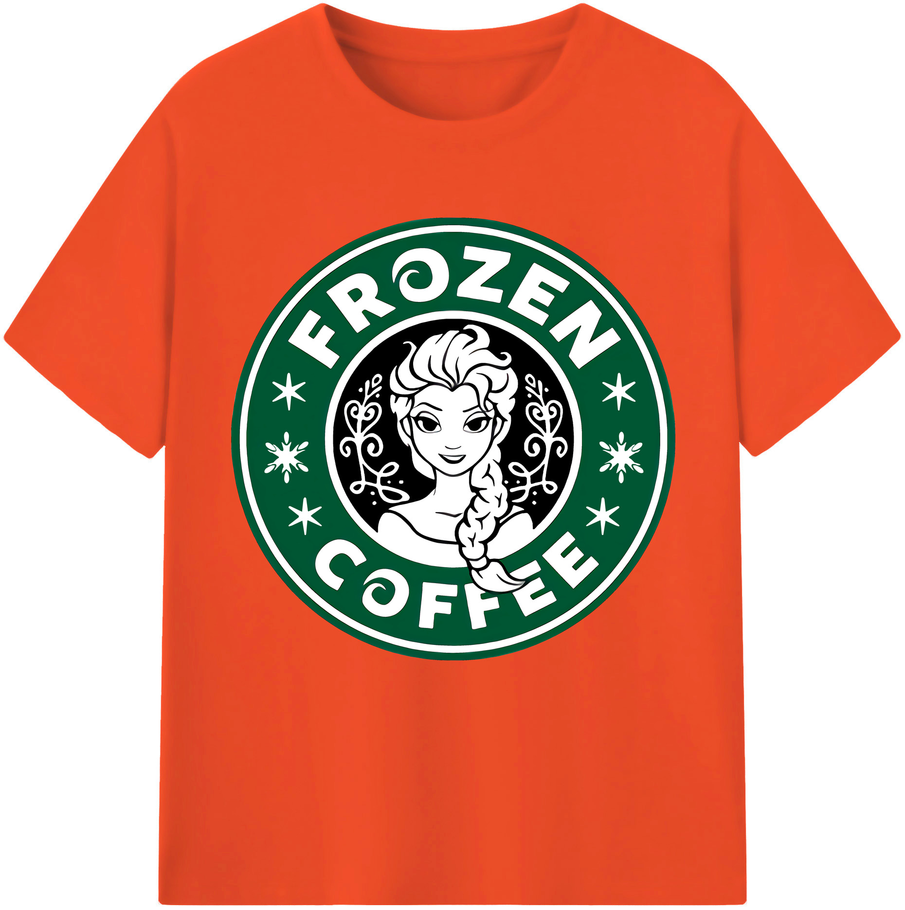 （画像用） アナと雪の女王 アンナ エルサ Frozen Anna Elsa 綿100％半袖Tシャツ（フロントプリント）
