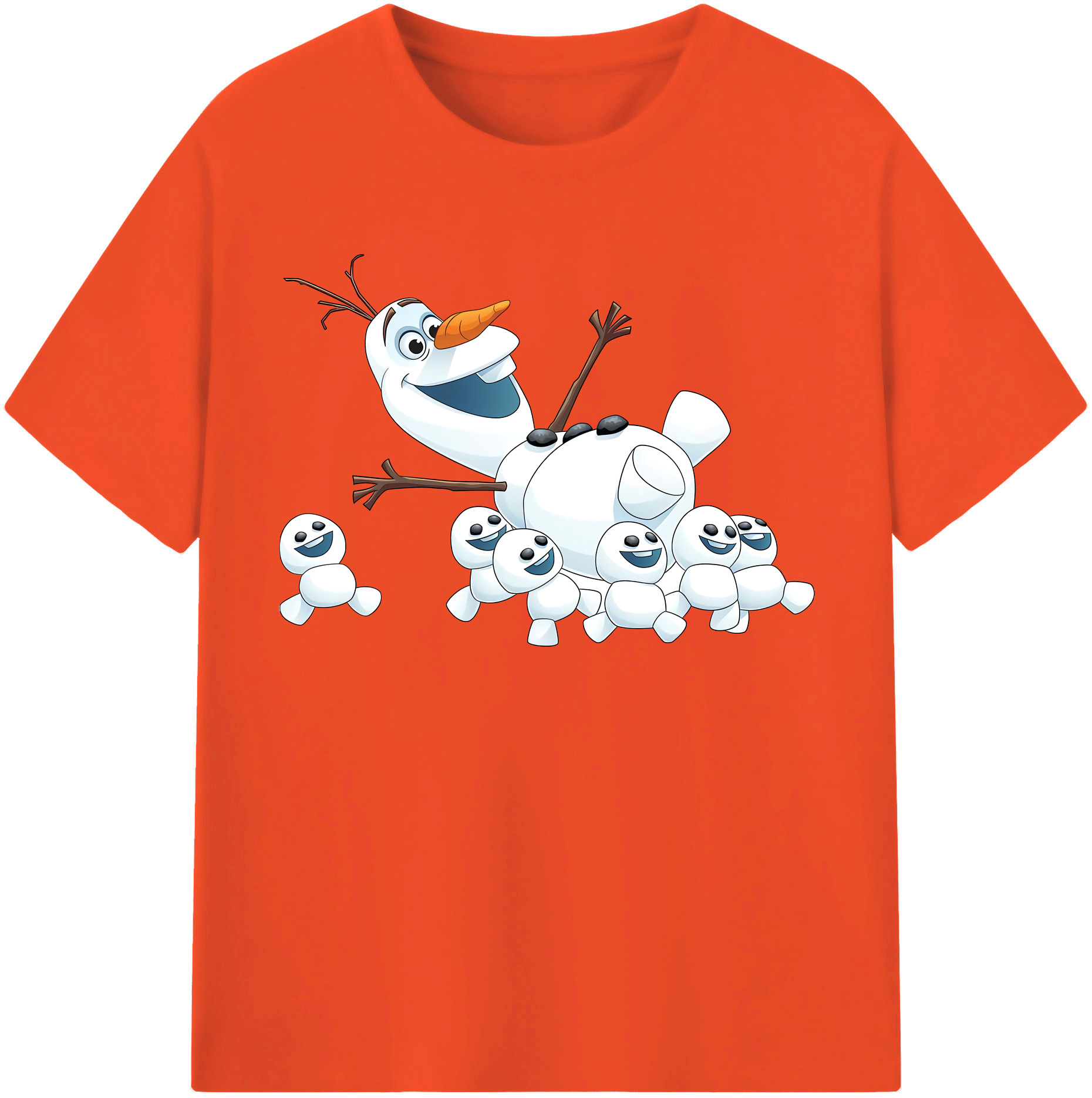 （画像用） アナと雪の女王 アンナ エルサ Frozen Anna Elsa 綿100％半袖Tシャツ（フロントプリント）