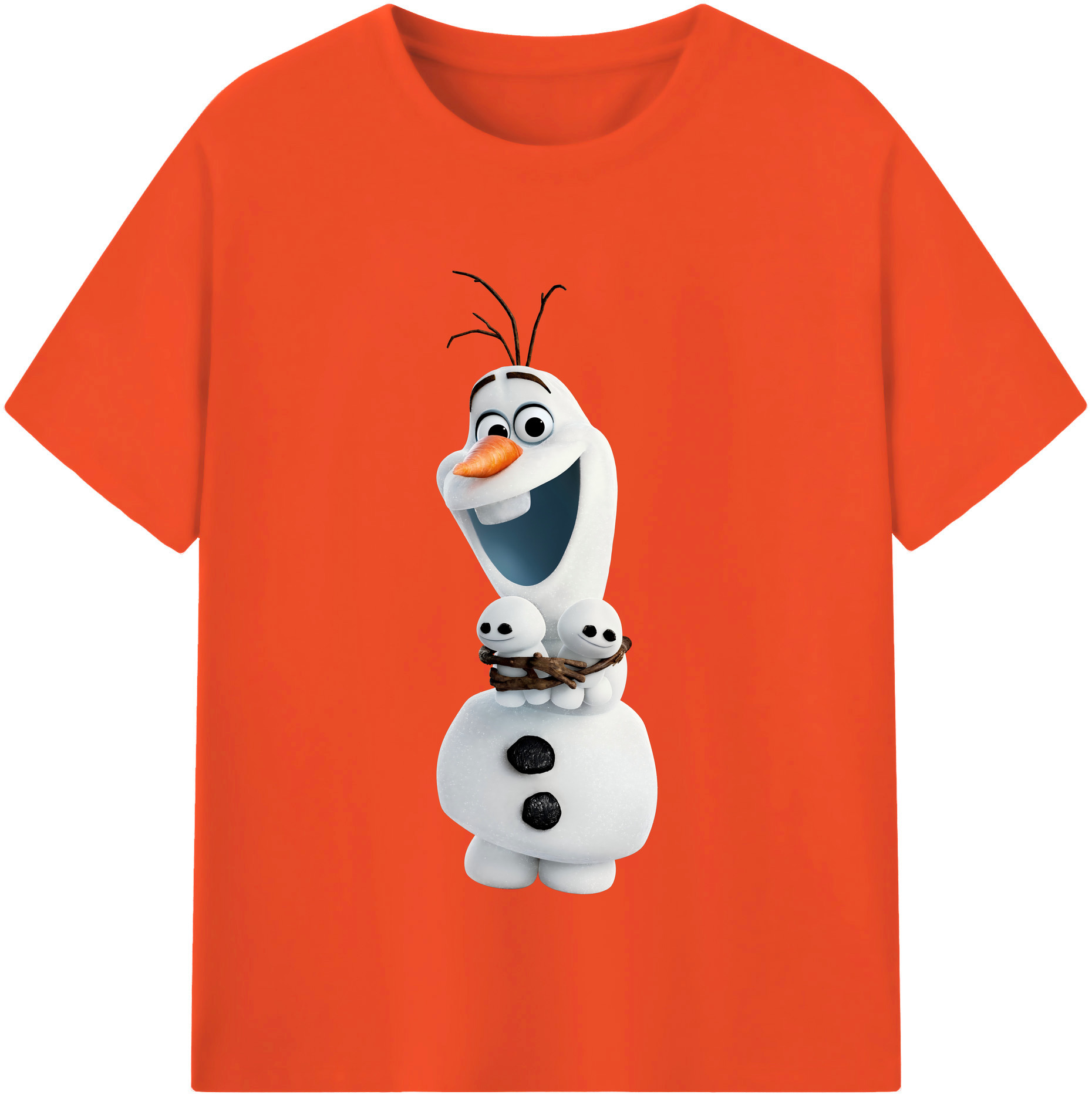 （画像用） アナと雪の女王 アンナ エルサ Frozen Anna Elsa 綿100％半袖Tシャツ（フロントプリント）