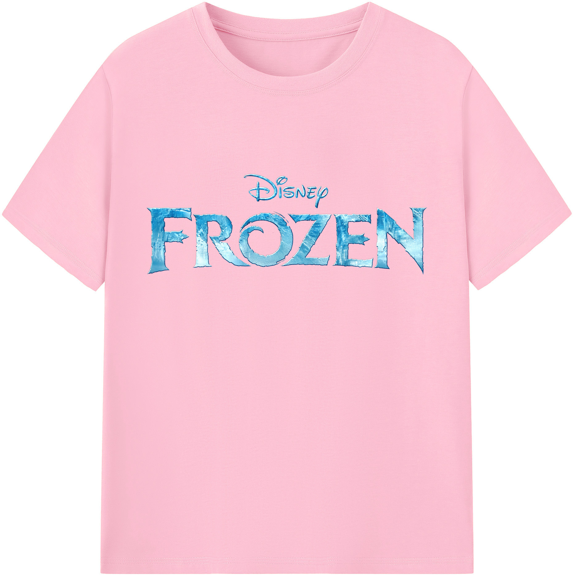 （画像用） アナと雪の女王 アンナ エルサ Frozen Anna Elsa 綿100％半袖Tシャツ（フロントプリント）
