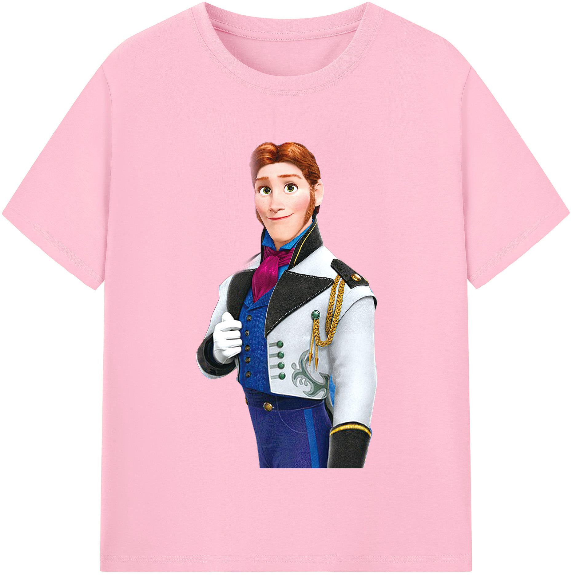 （画像用） アナと雪の女王 アンナ エルサ Frozen Anna Elsa 綿100％半袖Tシャツ（フロントプリント）
