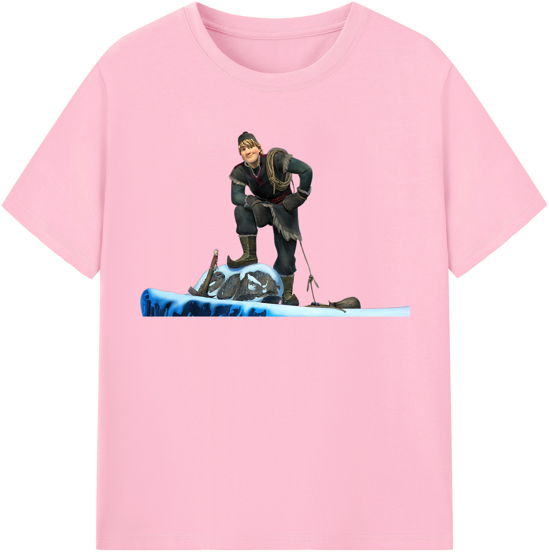 （画像用） アナと雪の女王 アンナ エルサ Frozen Anna Elsa 綿100％半袖Tシャツ（フロントプリント）