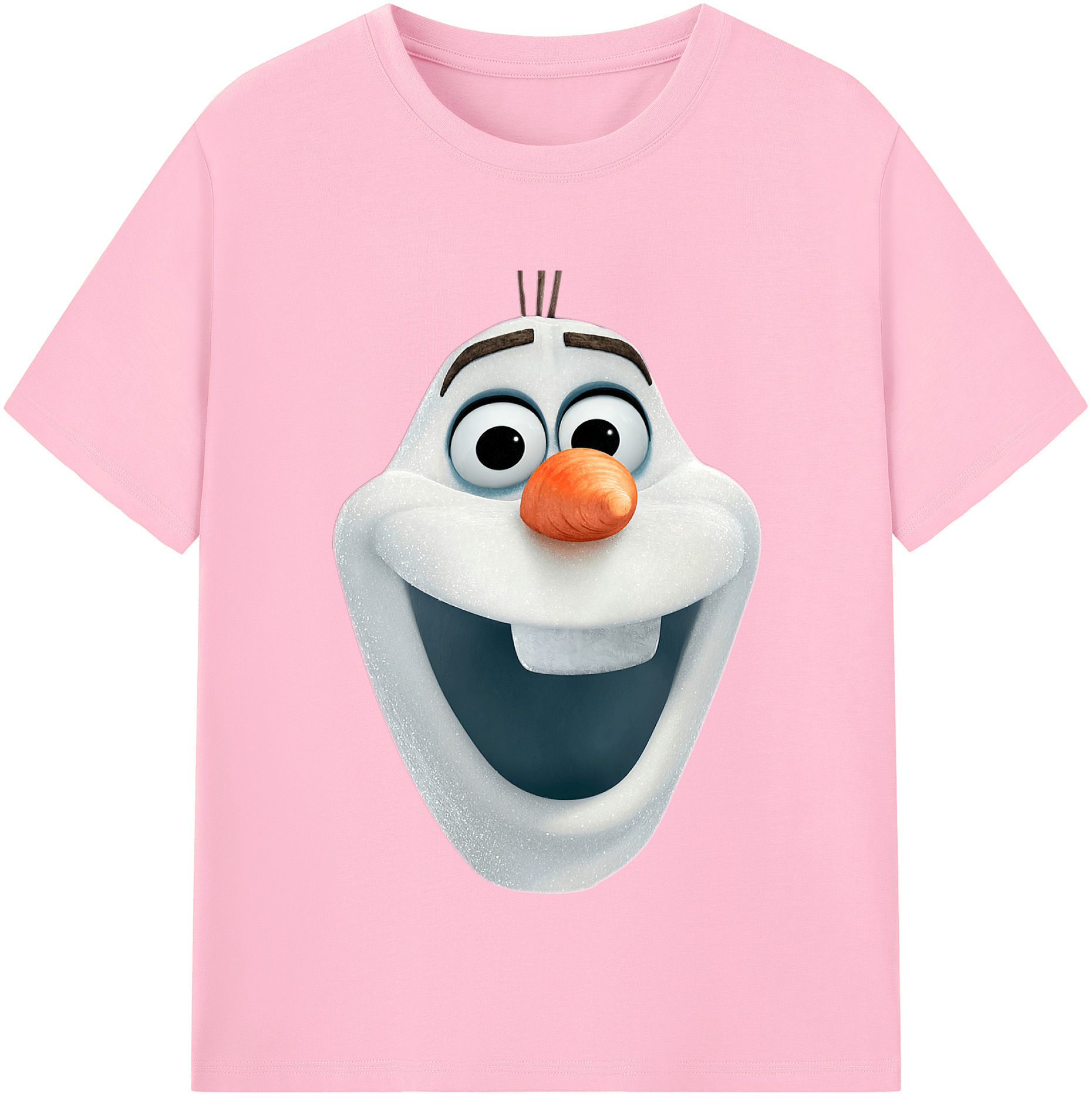 （画像用） アナと雪の女王 アンナ エルサ Frozen Anna Elsa 綿100％半袖Tシャツ（フロントプリント）