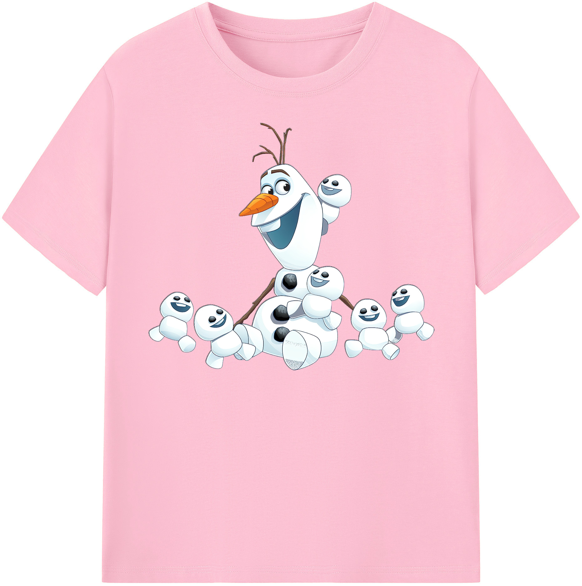 （画像用） アナと雪の女王 アンナ エルサ Frozen Anna Elsa 綿100％半袖Tシャツ（フロントプリント）