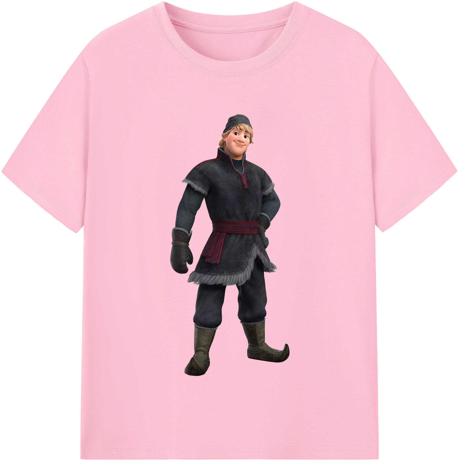 （画像用） アナと雪の女王 アンナ エルサ Frozen Anna Elsa 綿100％半袖Tシャツ（フロントプリント）
