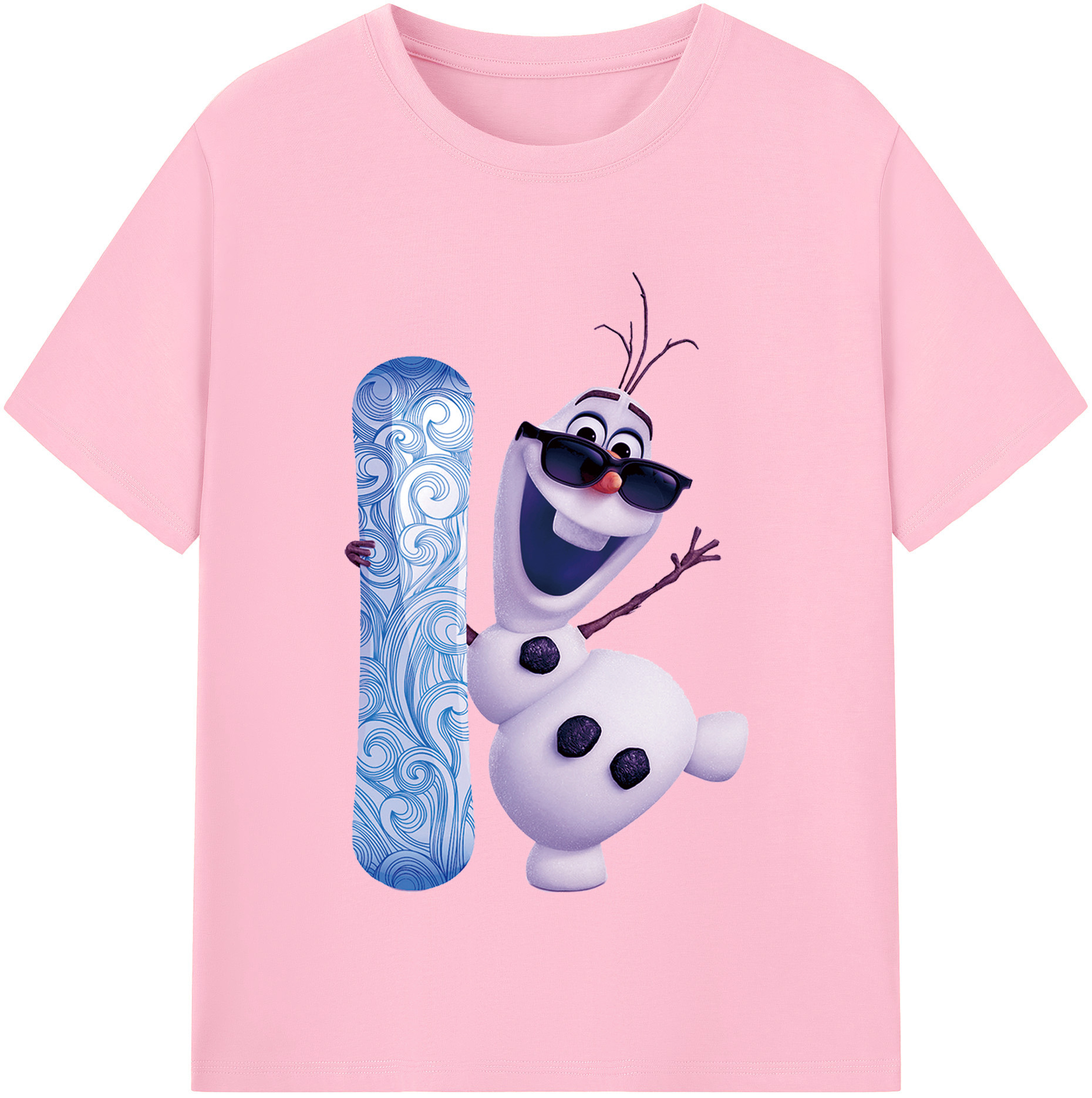 （画像用） アナと雪の女王 アンナ エルサ Frozen Anna Elsa 綿100％半袖Tシャツ（フロントプリント）