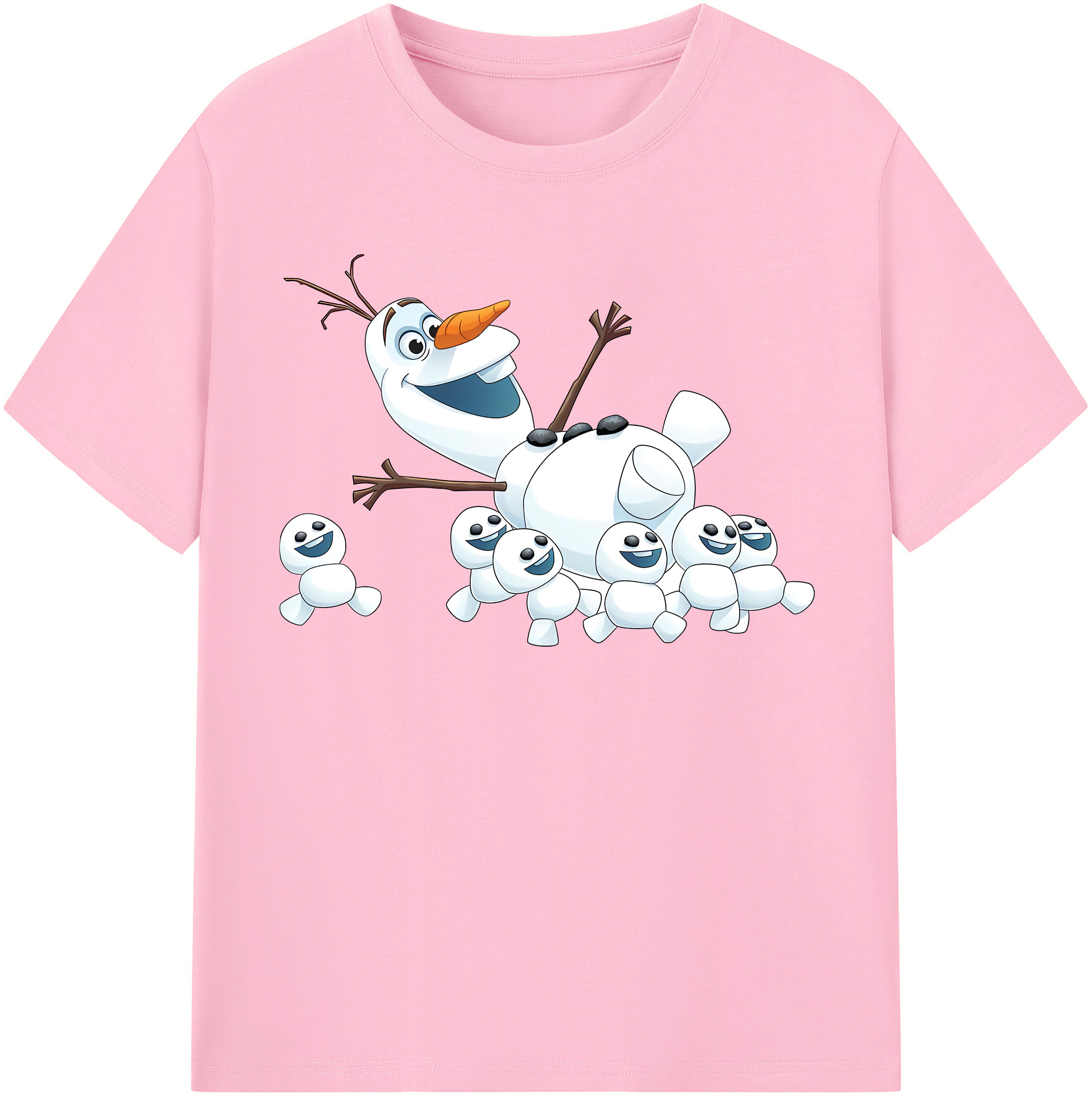 （画像用） アナと雪の女王 アンナ エルサ Frozen Anna Elsa 綿100％半袖Tシャツ（フロントプリント）