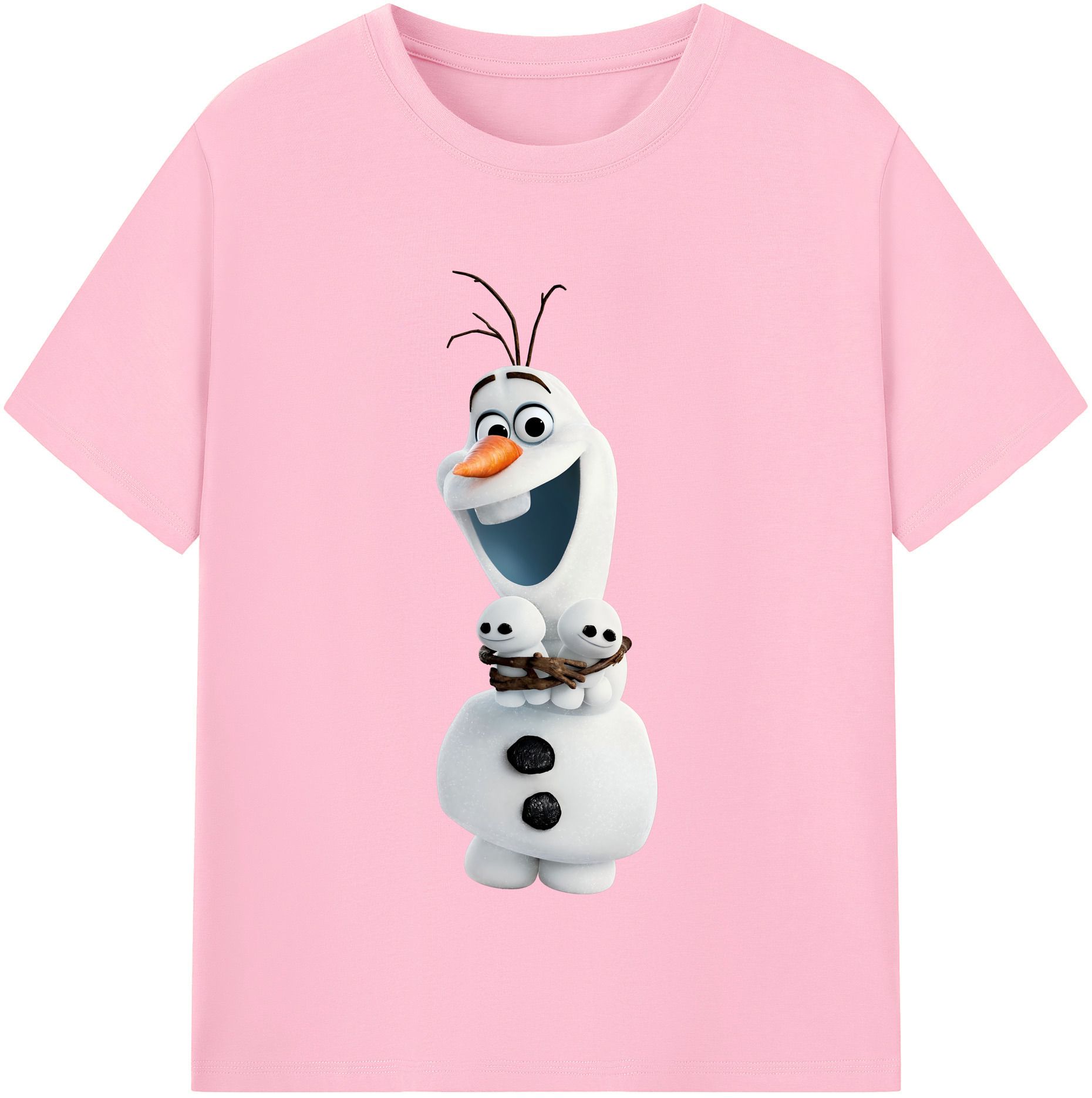 （画像用） アナと雪の女王 アンナ エルサ Frozen Anna Elsa 綿100％半袖Tシャツ（フロントプリント）