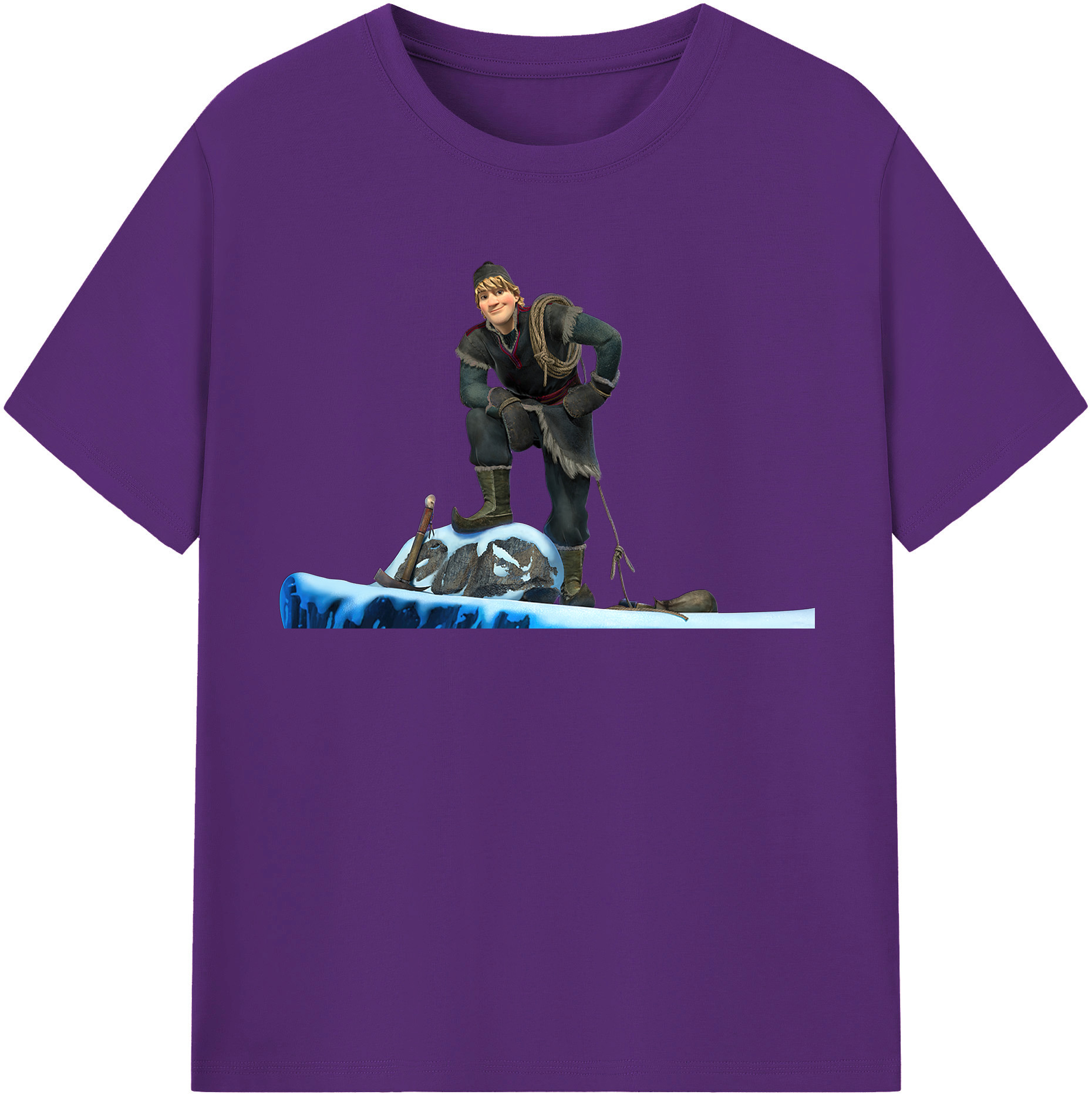 （画像用） アナと雪の女王 アンナ エルサ Frozen Anna Elsa 綿100％半袖Tシャツ（フロントプリント）