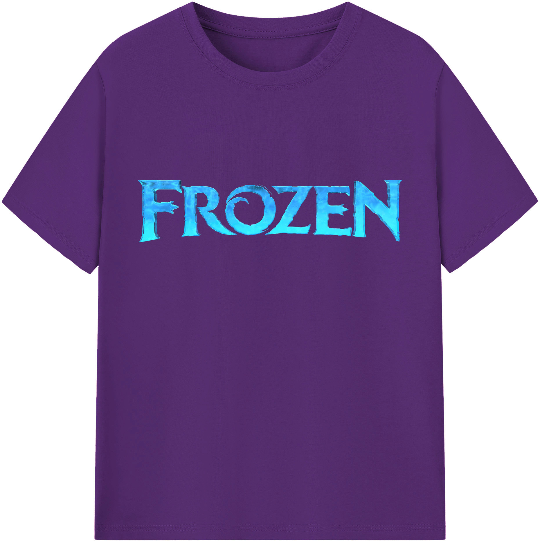 （画像用） アナと雪の女王 アンナ エルサ Frozen Anna Elsa 綿100％半袖Tシャツ（フロントプリント）