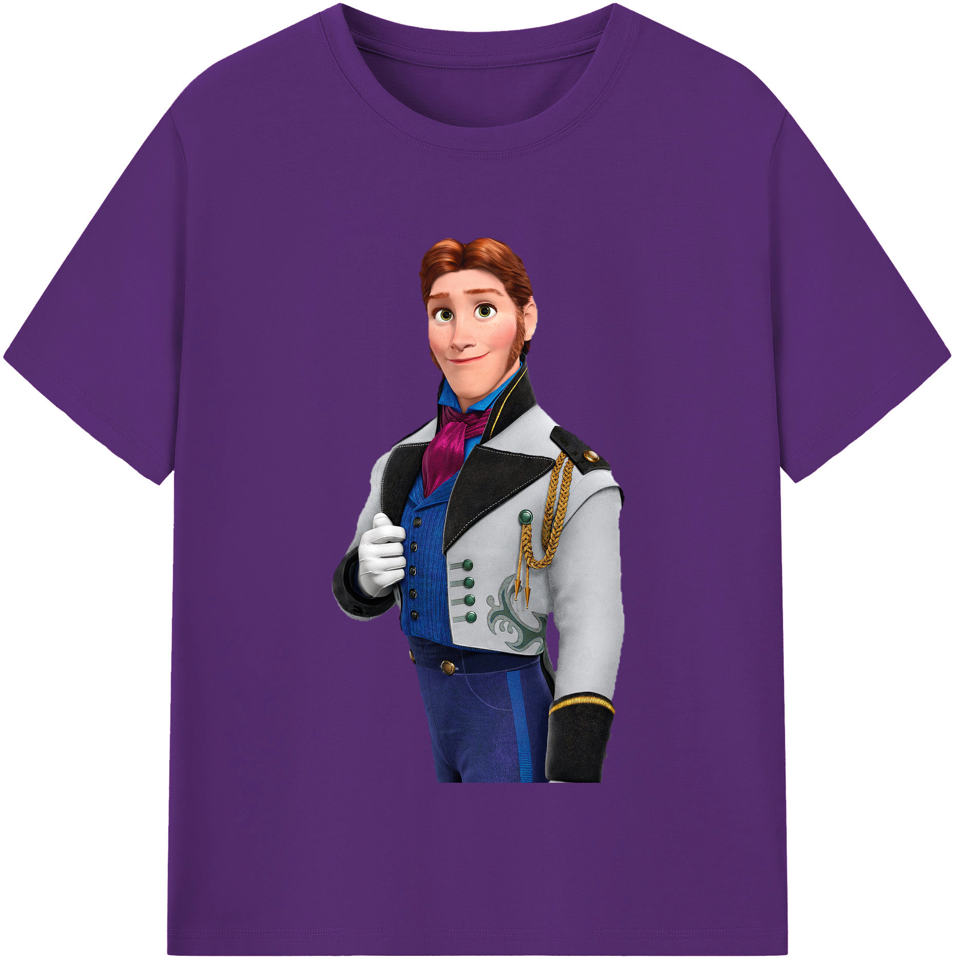 （画像用） アナと雪の女王 アンナ エルサ Frozen Anna Elsa 綿100％半袖Tシャツ（フロントプリント）