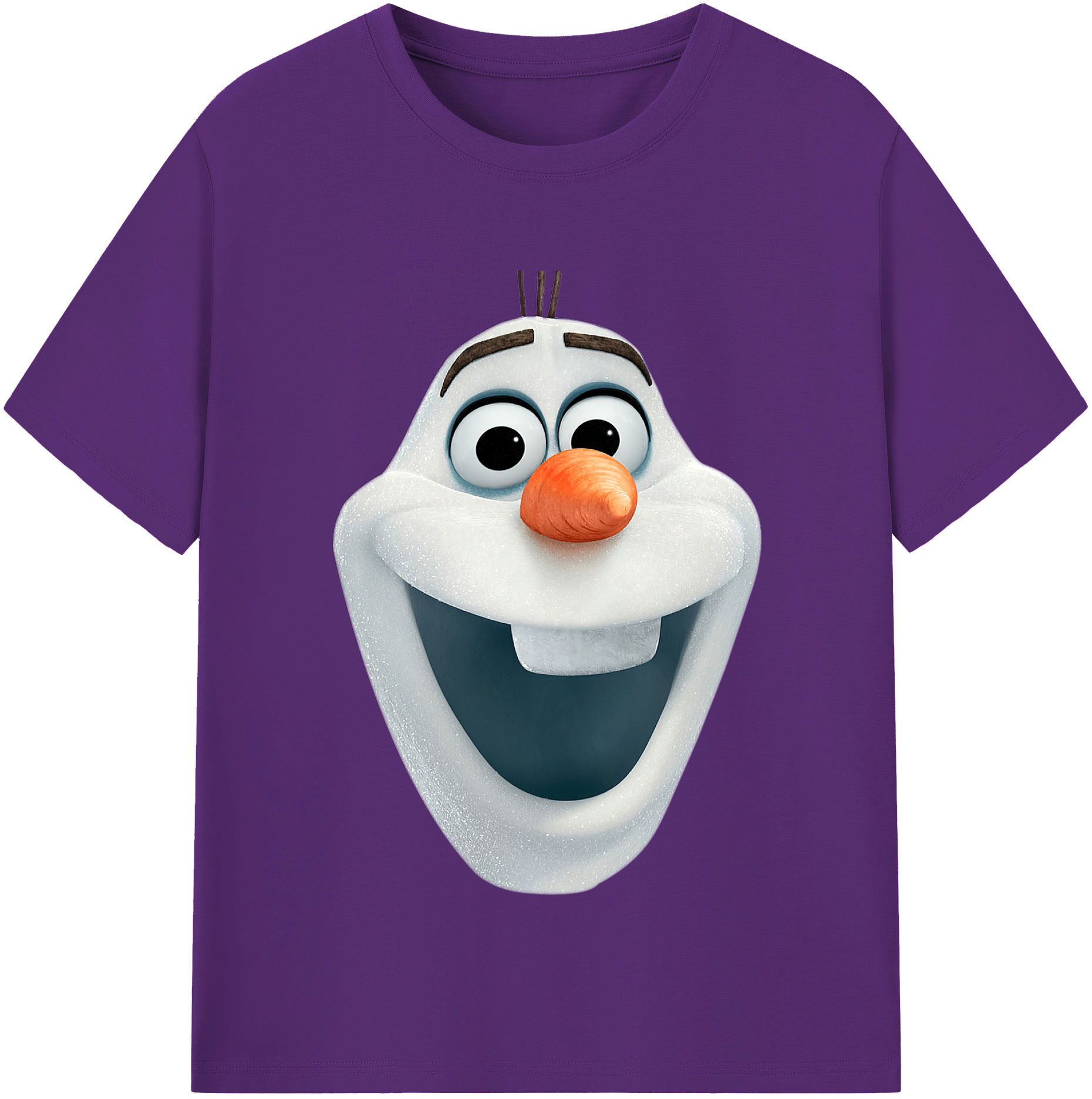（画像用） アナと雪の女王 アンナ エルサ Frozen Anna Elsa 綿100％半袖Tシャツ（フロントプリント）