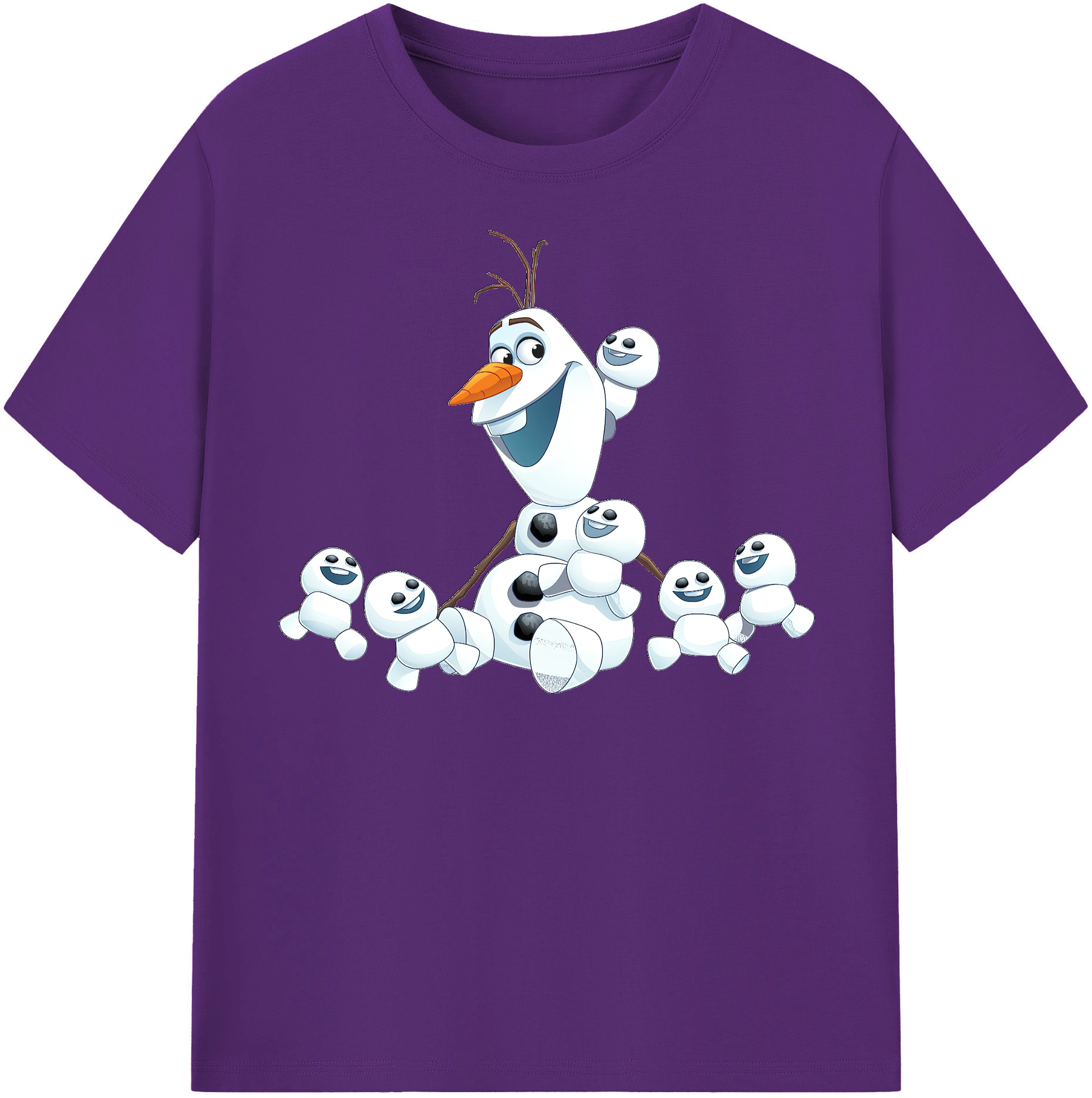 （画像用） アナと雪の女王 アンナ エルサ Frozen Anna Elsa 綿100％半袖Tシャツ（フロントプリント）