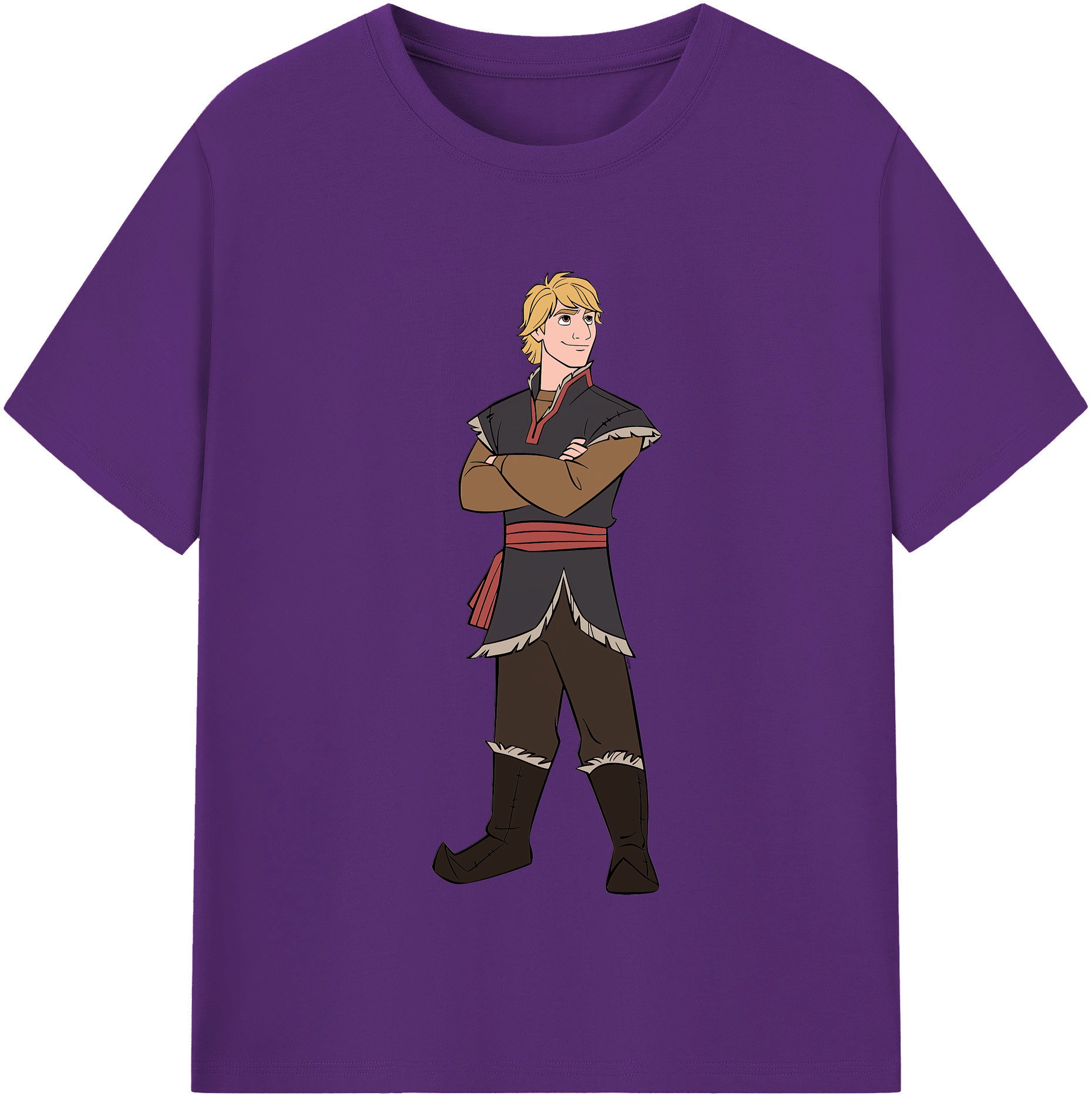 （画像用） アナと雪の女王 アンナ エルサ Frozen Anna Elsa 綿100％半袖Tシャツ（フロントプリント）