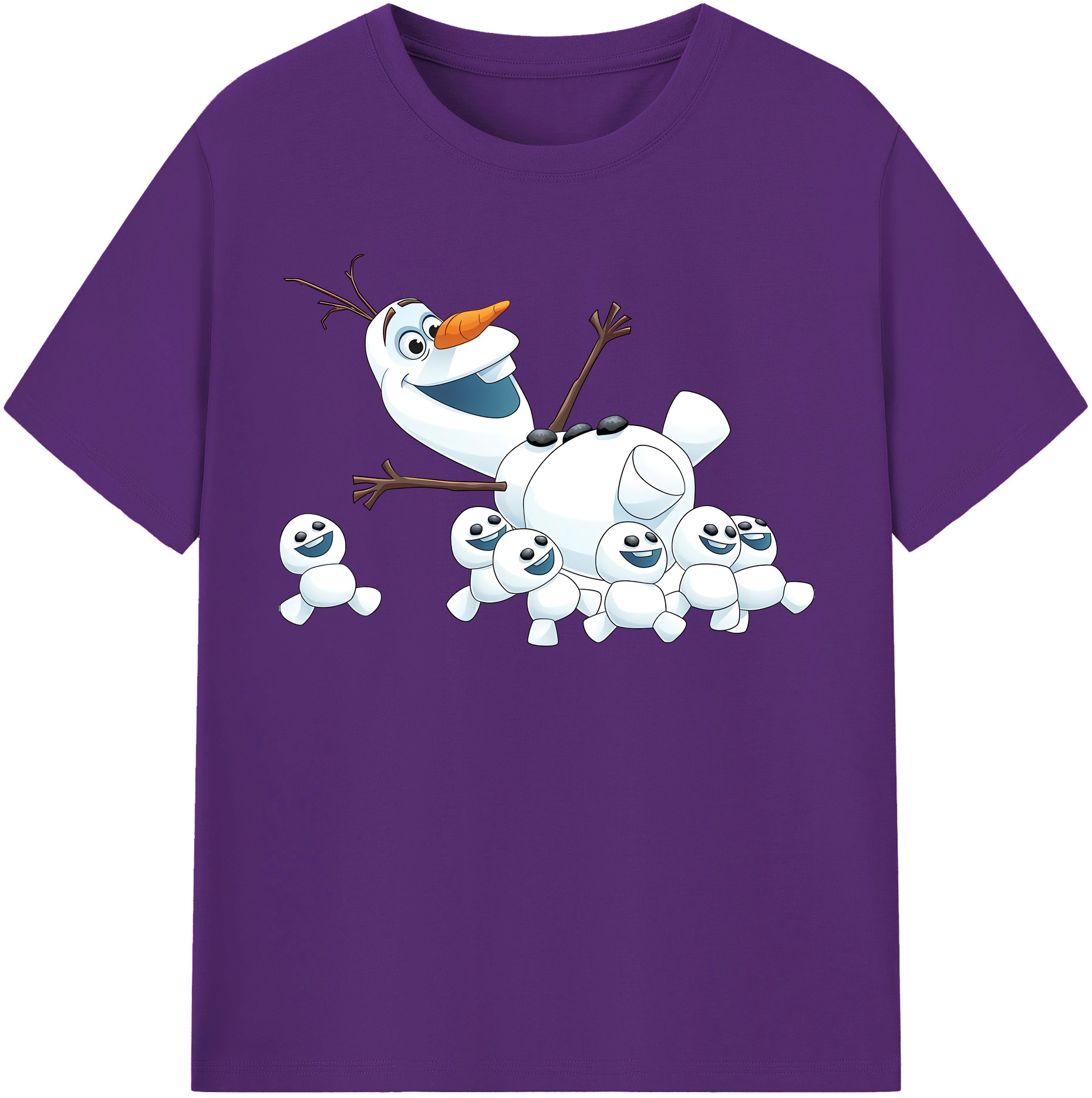 （画像用） アナと雪の女王 アンナ エルサ Frozen Anna Elsa 綿100％半袖Tシャツ（フロントプリント）