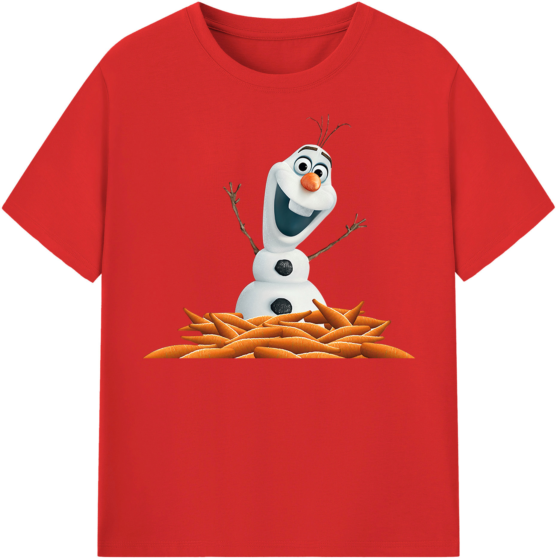 （画像用） アナと雪の女王 アンナ エルサ Frozen Anna Elsa 綿100％半袖Tシャツ（フロントプリント）