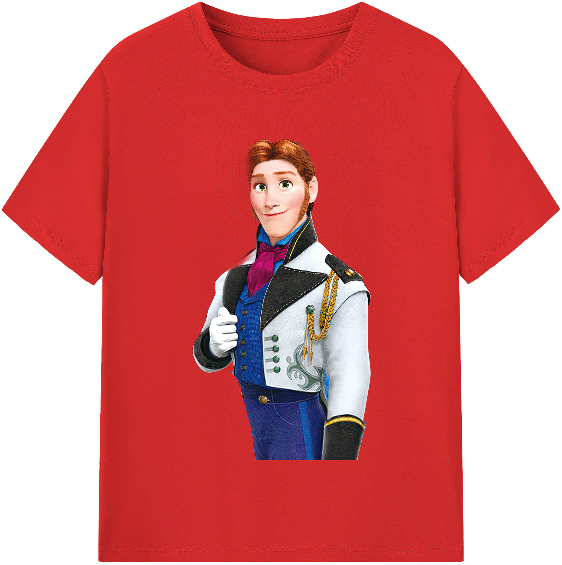 （画像用） アナと雪の女王 アンナ エルサ Frozen Anna Elsa 綿100％半袖Tシャツ（フロントプリント）