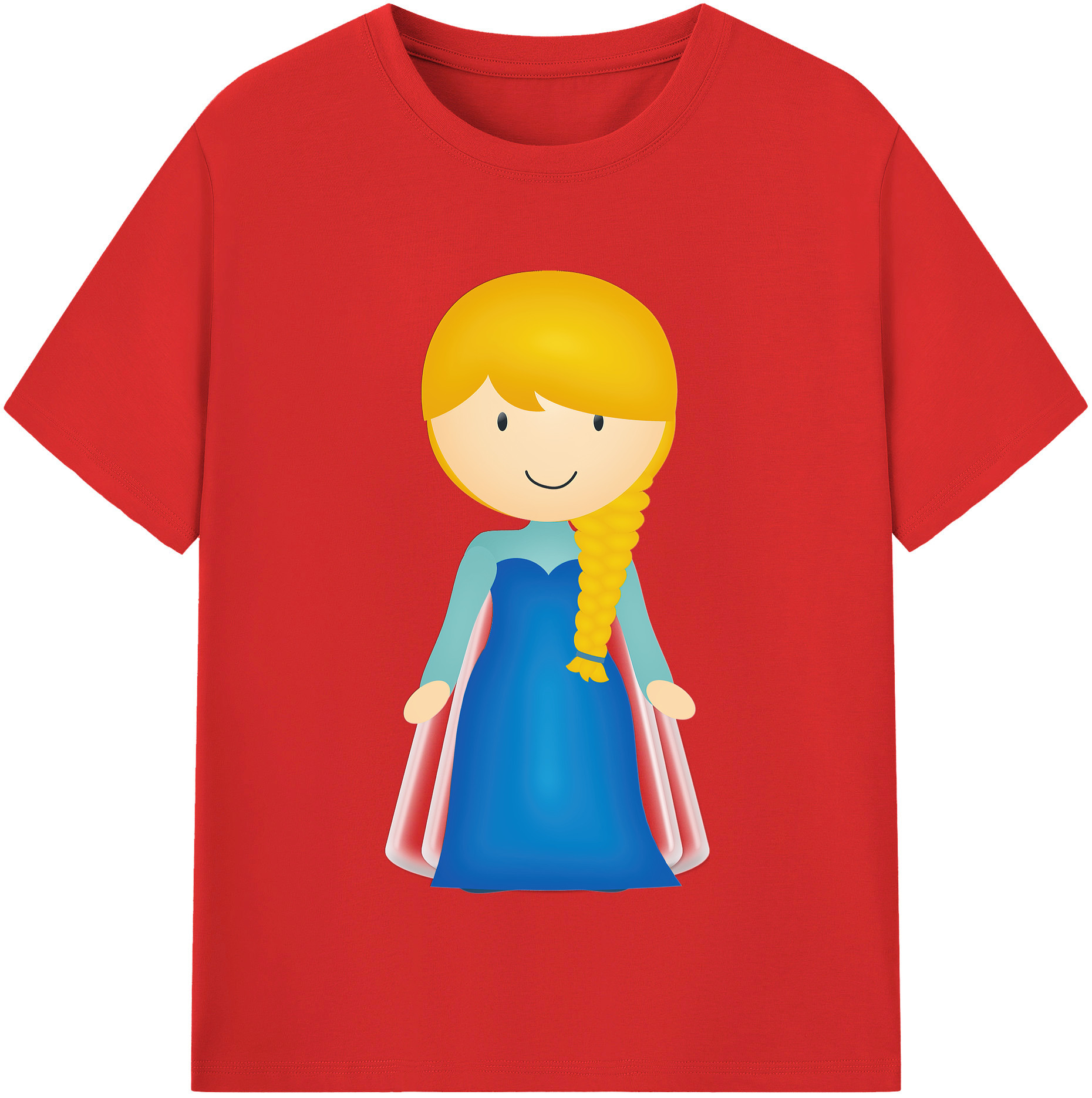 （画像用） アナと雪の女王 アンナ エルサ Frozen Anna Elsa 綿100％半袖Tシャツ（フロントプリント）
