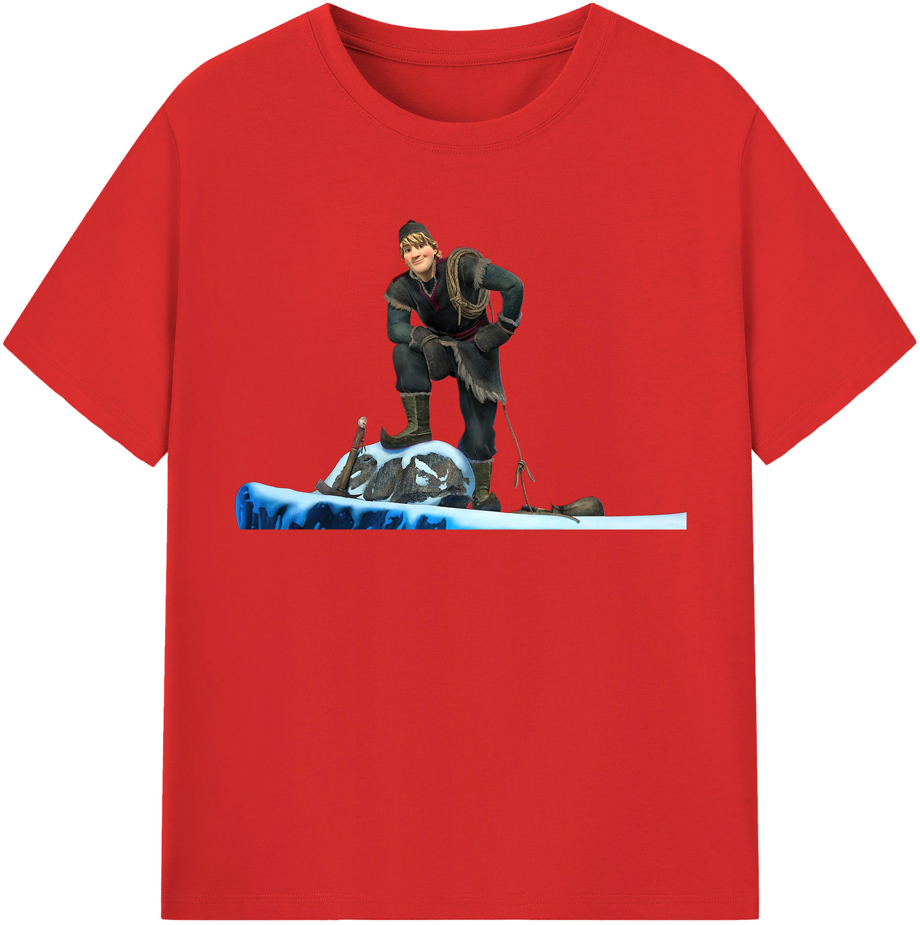 （画像用） アナと雪の女王 アンナ エルサ Frozen Anna Elsa 綿100％半袖Tシャツ（フロントプリント）