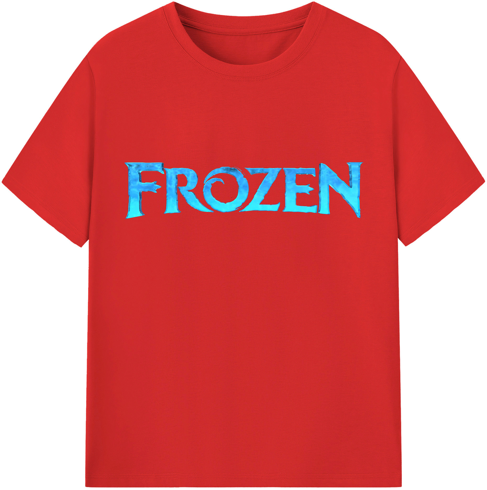 （画像用） アナと雪の女王 アンナ エルサ Frozen Anna Elsa 綿100％半袖Tシャツ（フロントプリント）