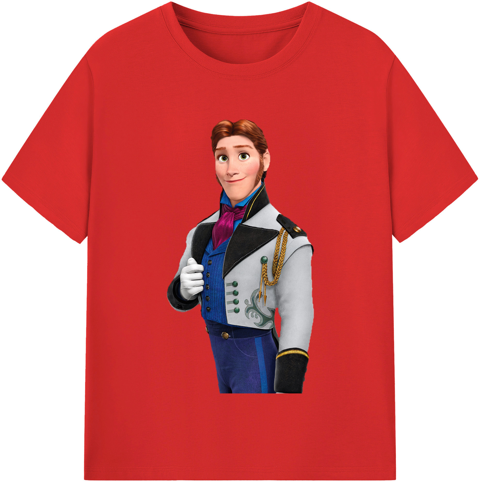 （画像用） アナと雪の女王 アンナ エルサ Frozen Anna Elsa 綿100％半袖Tシャツ（フロントプリント）