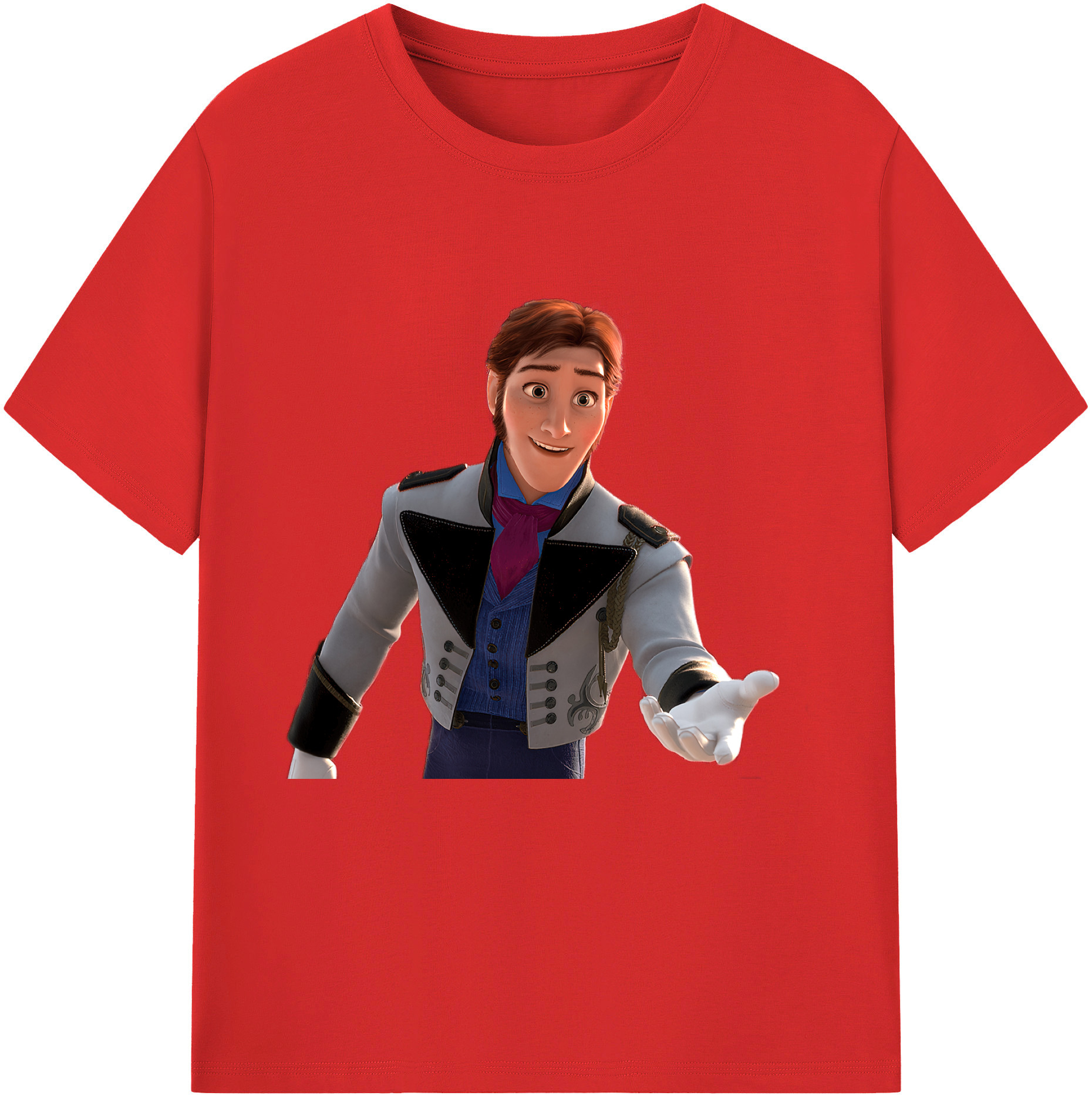 （画像用） アナと雪の女王 アンナ エルサ Frozen Anna Elsa 綿100％半袖Tシャツ（フロントプリント）