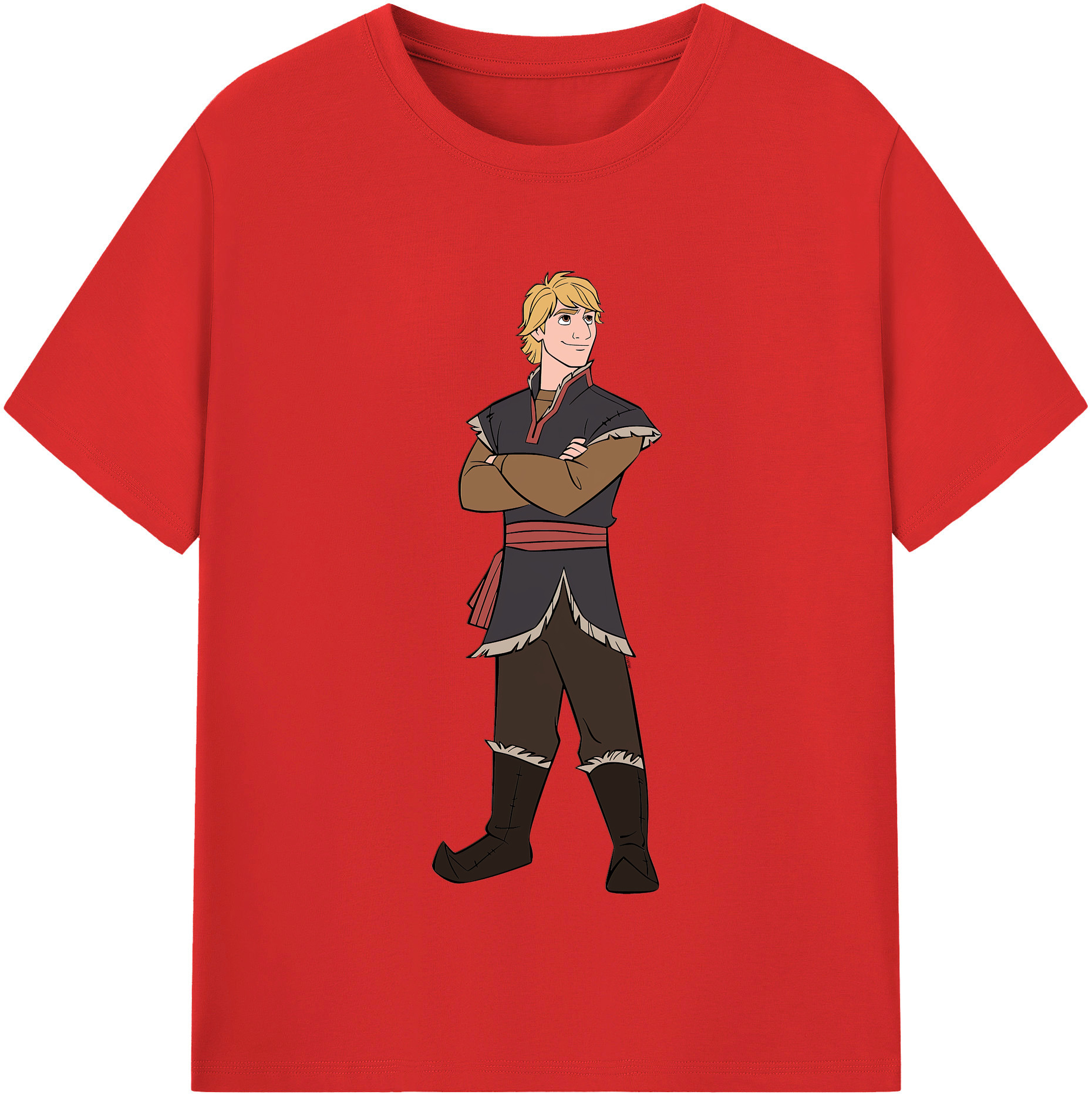 （画像用） アナと雪の女王 アンナ エルサ Frozen Anna Elsa 綿100％半袖Tシャツ（フロントプリント）