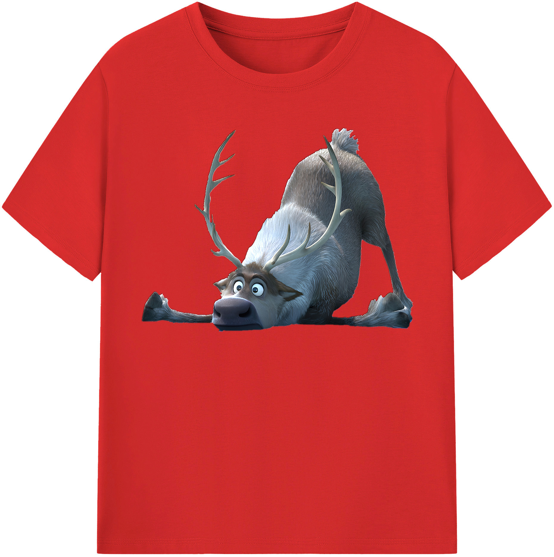 （画像用） アナと雪の女王 アンナ エルサ Frozen Anna Elsa 綿100％半袖Tシャツ（フロントプリント）