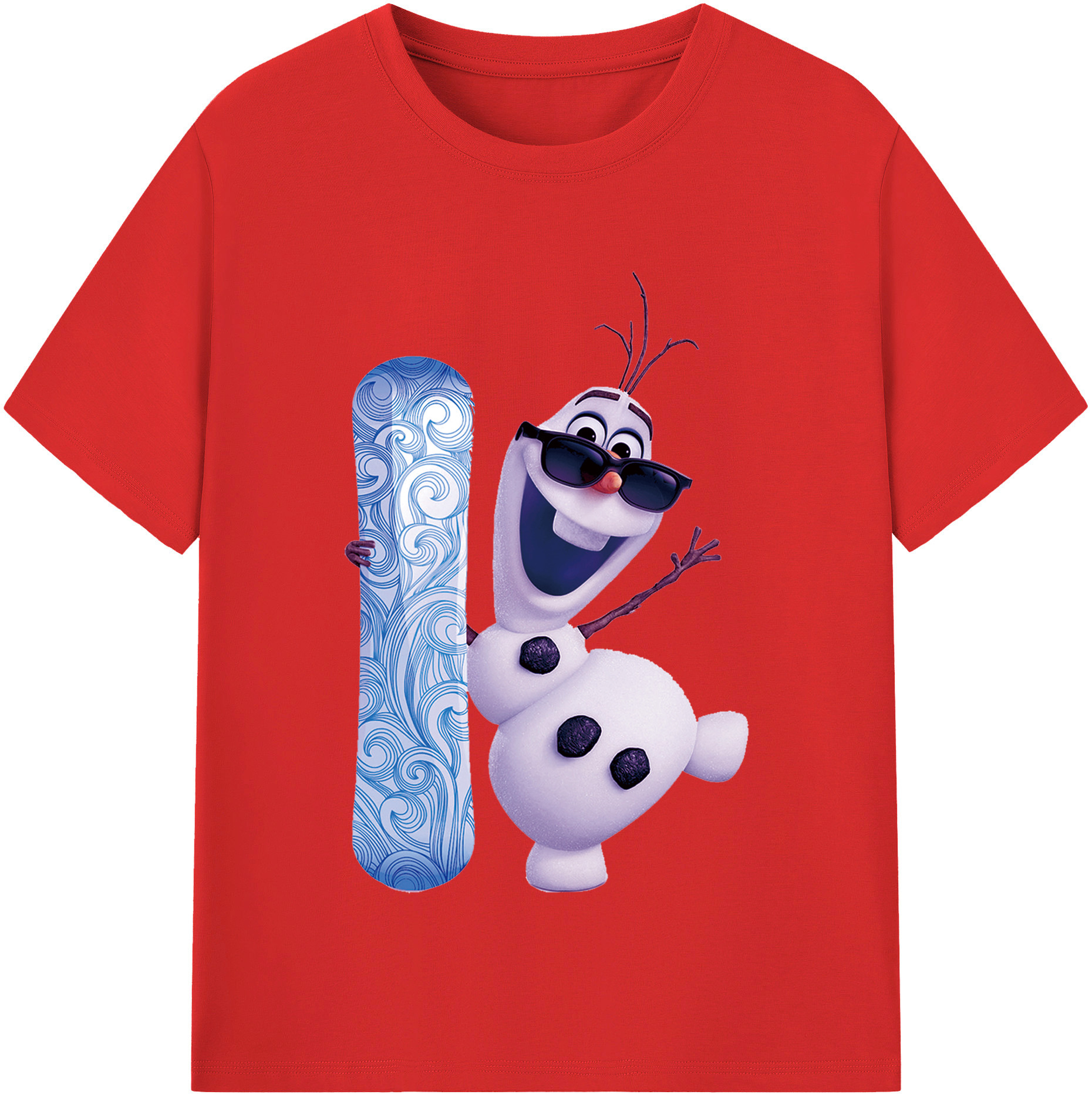 （画像用） アナと雪の女王 アンナ エルサ Frozen Anna Elsa 綿100％半袖Tシャツ（フロントプリント）
