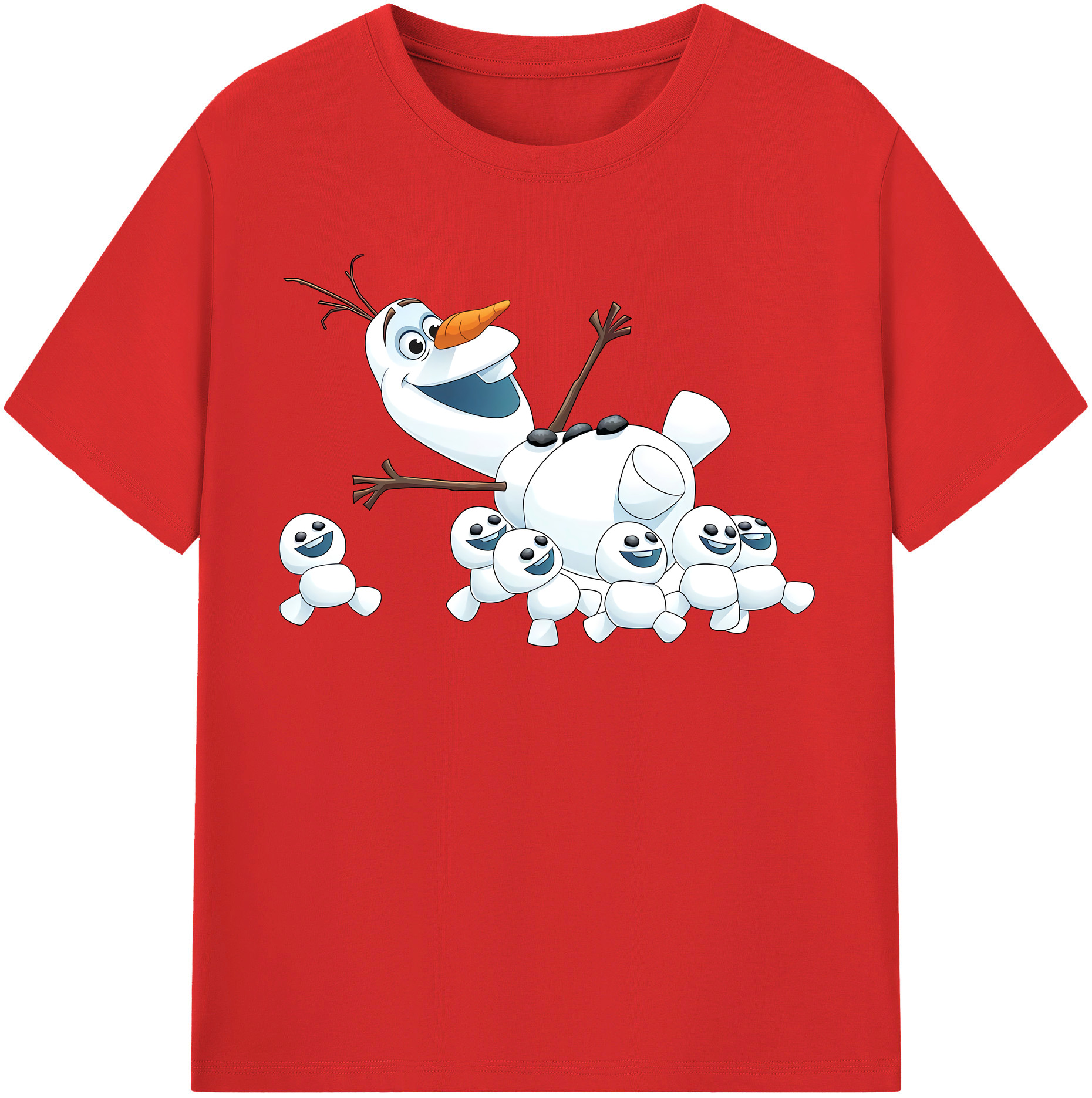 （画像用） アナと雪の女王 アンナ エルサ Frozen Anna Elsa 綿100％半袖Tシャツ（フロントプリント）