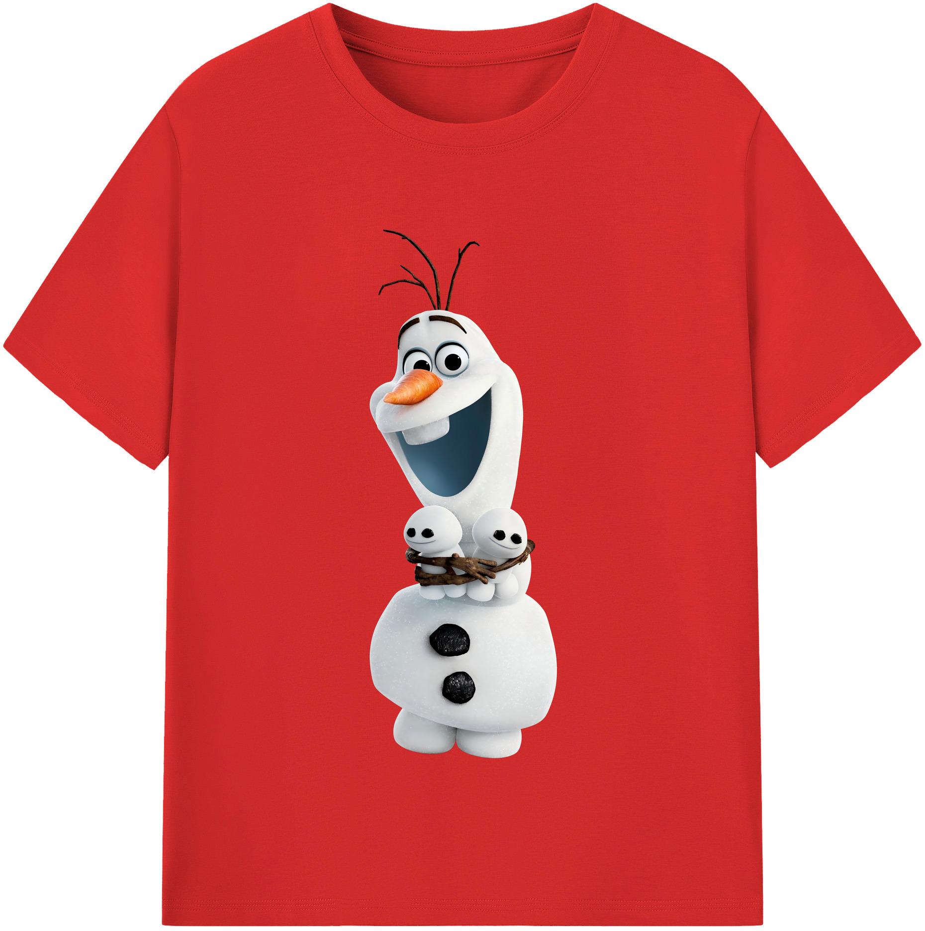 （画像用） アナと雪の女王 アンナ エルサ Frozen Anna Elsa 綿100％半袖Tシャツ（フロントプリント）