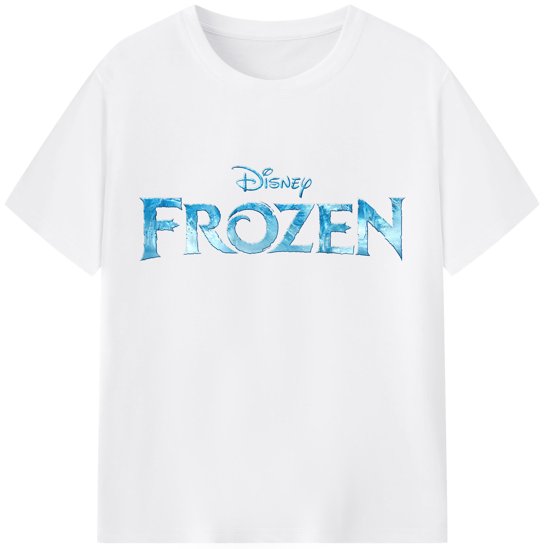（画像用） アナと雪の女王 アンナ エルサ Frozen Anna Elsa 綿100％半袖Tシャツ（フロントプリント）
