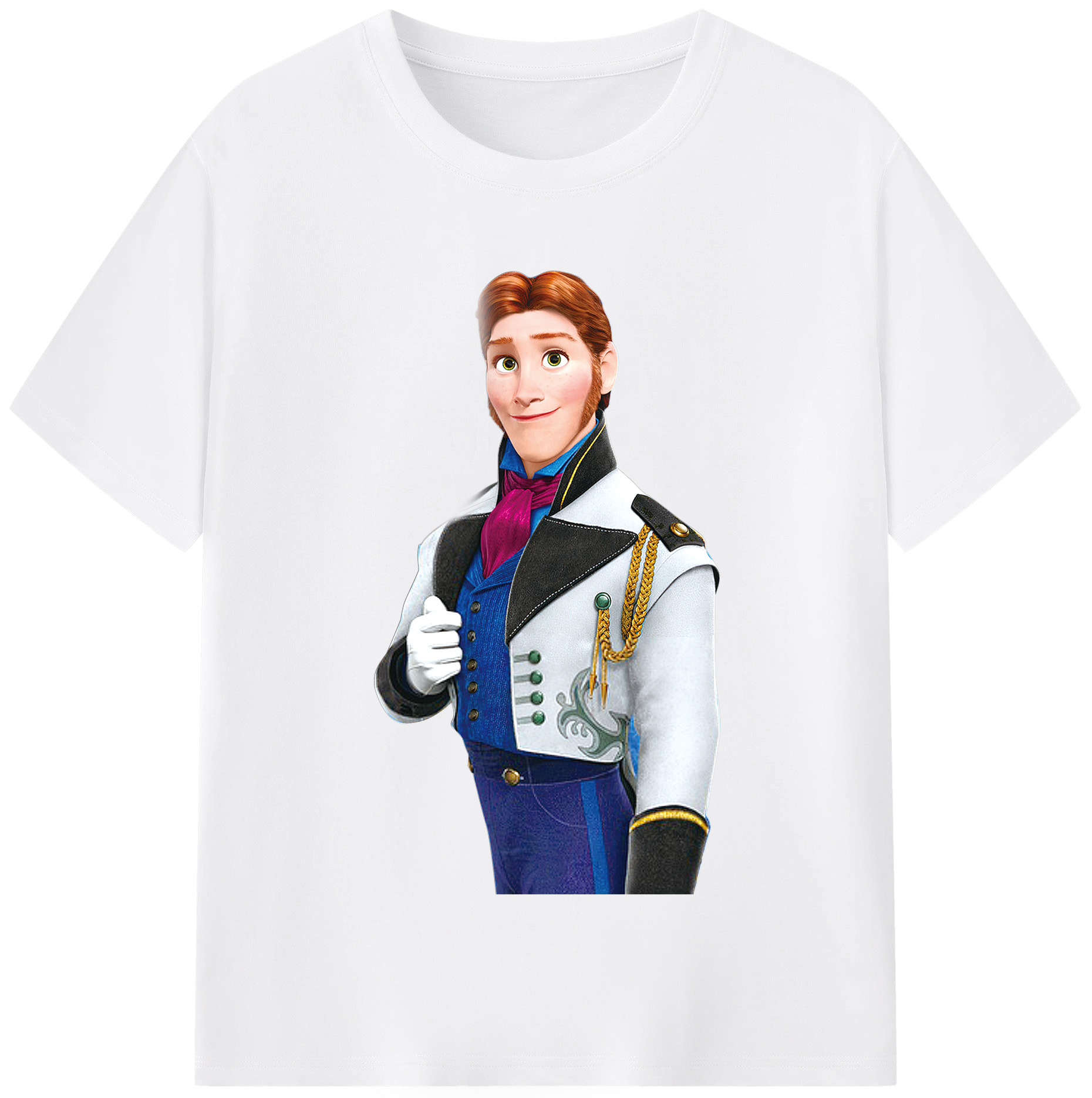 （画像用） アナと雪の女王 アンナ エルサ Frozen Anna Elsa 綿100％半袖Tシャツ（フロントプリント）