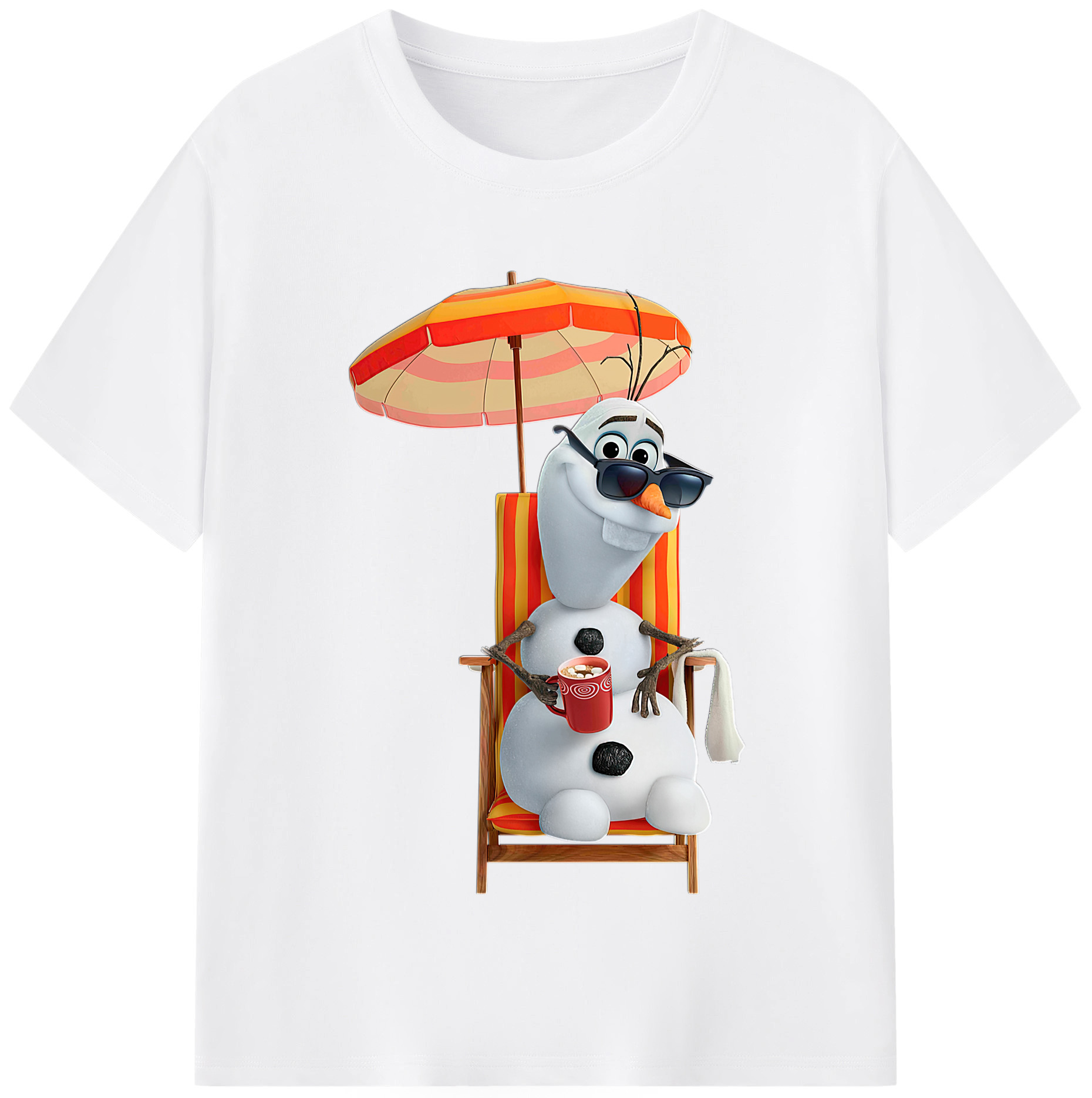 （画像用） アナと雪の女王 アンナ エルサ Frozen Anna Elsa 綿100％半袖Tシャツ（フロントプリント）