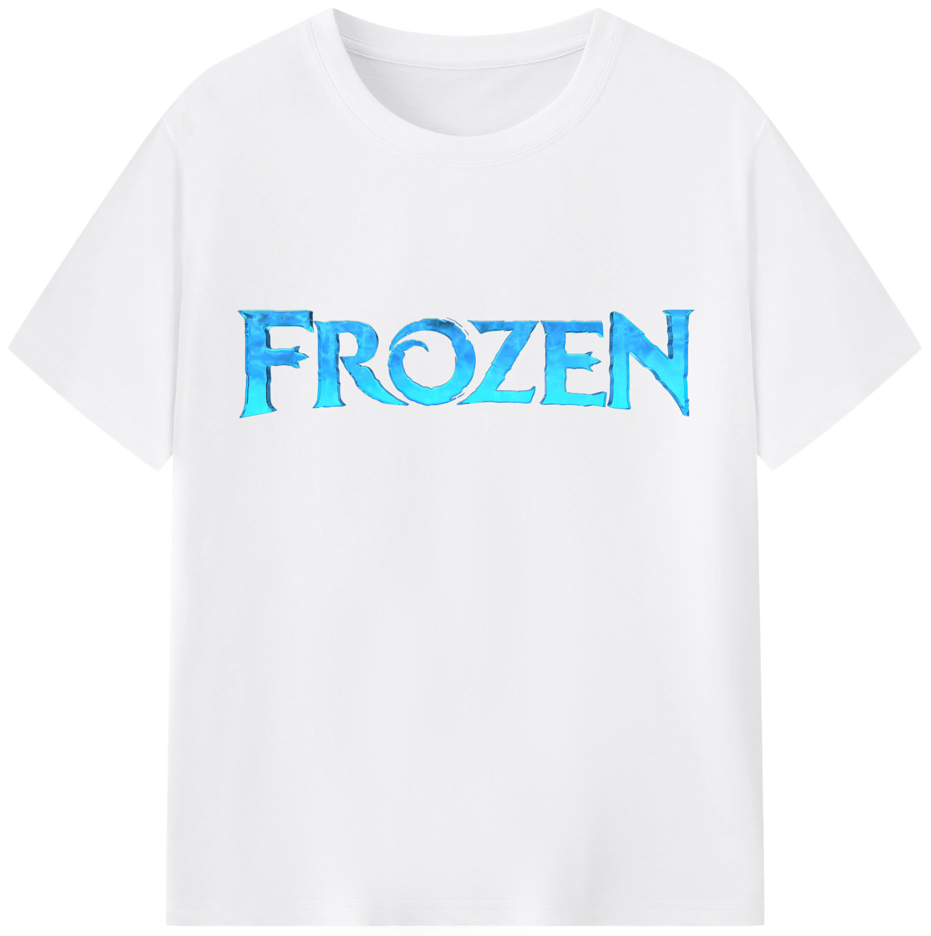 （画像用） アナと雪の女王 アンナ エルサ Frozen Anna Elsa 綿100％半袖Tシャツ（フロントプリント）