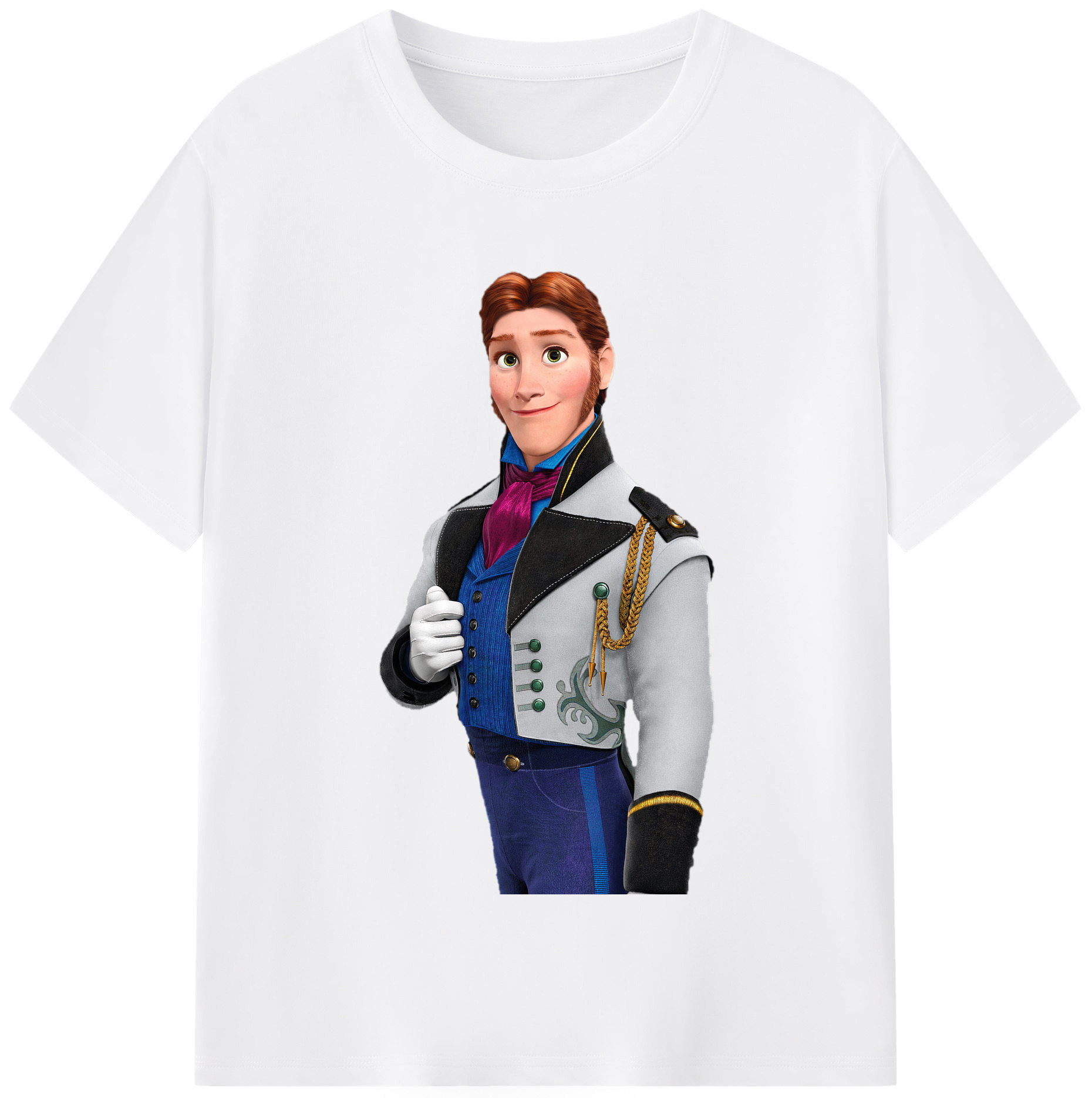 （画像用） アナと雪の女王 アンナ エルサ Frozen Anna Elsa 綿100％半袖Tシャツ（フロントプリント）